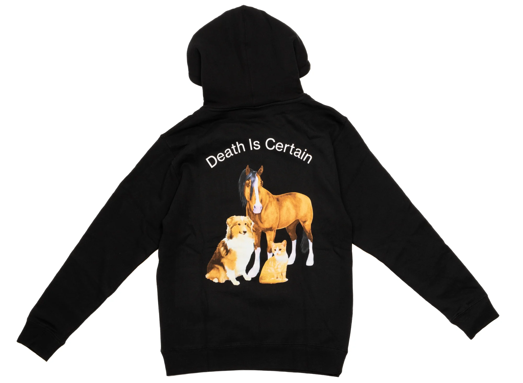 Pleasures Death Hoodie in Black - Image 2