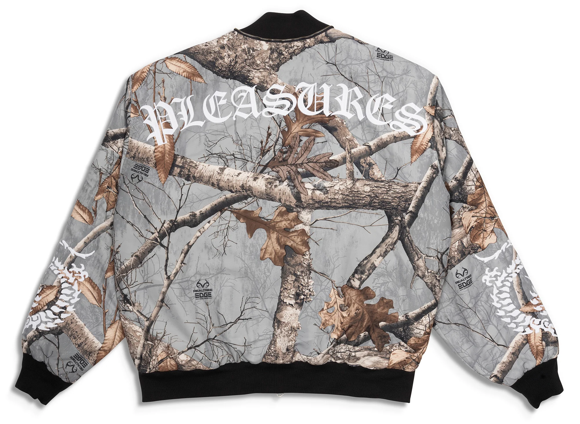 Pleasures Dragon Bomber in Grey - Image 3