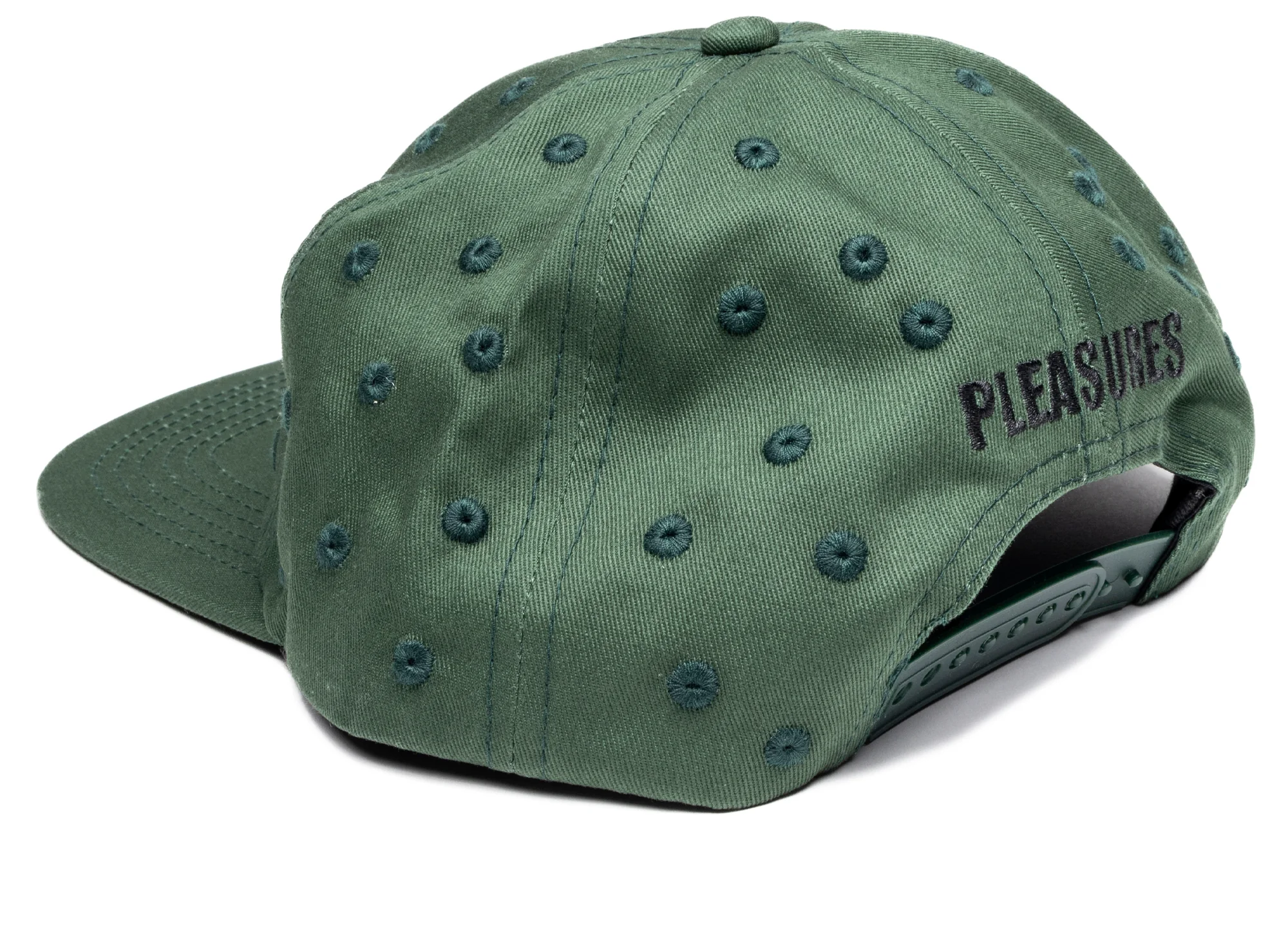 Pleasures Eyelet Snapback in Green - Image 2