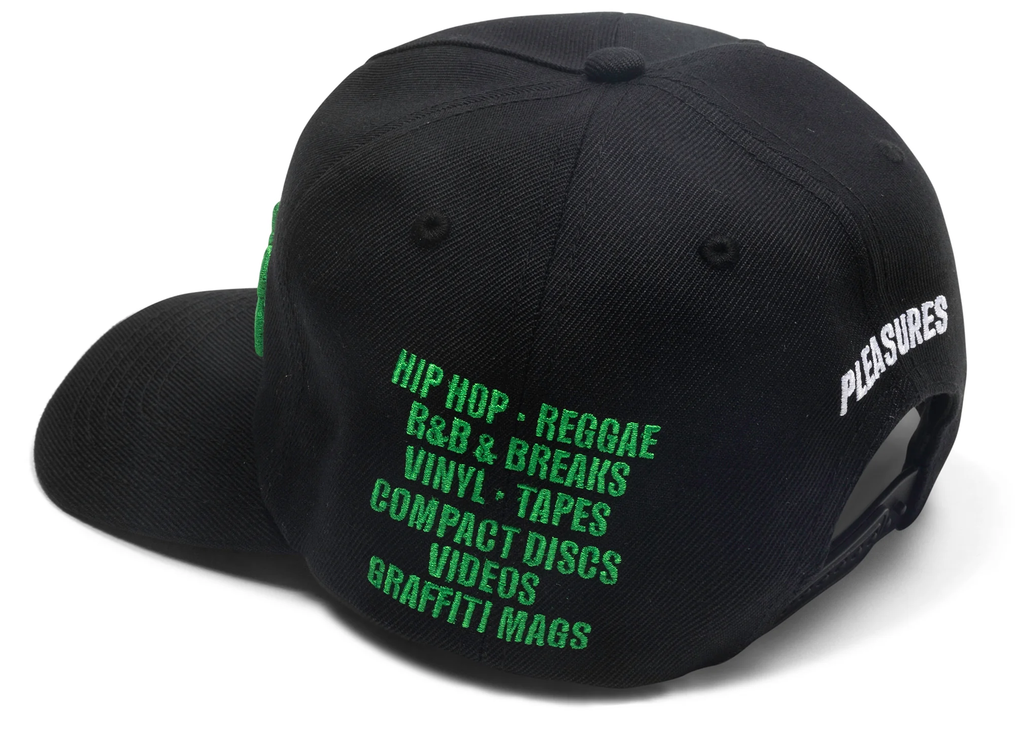 Pleasures Fat Beats Snapback in Black - Image 2