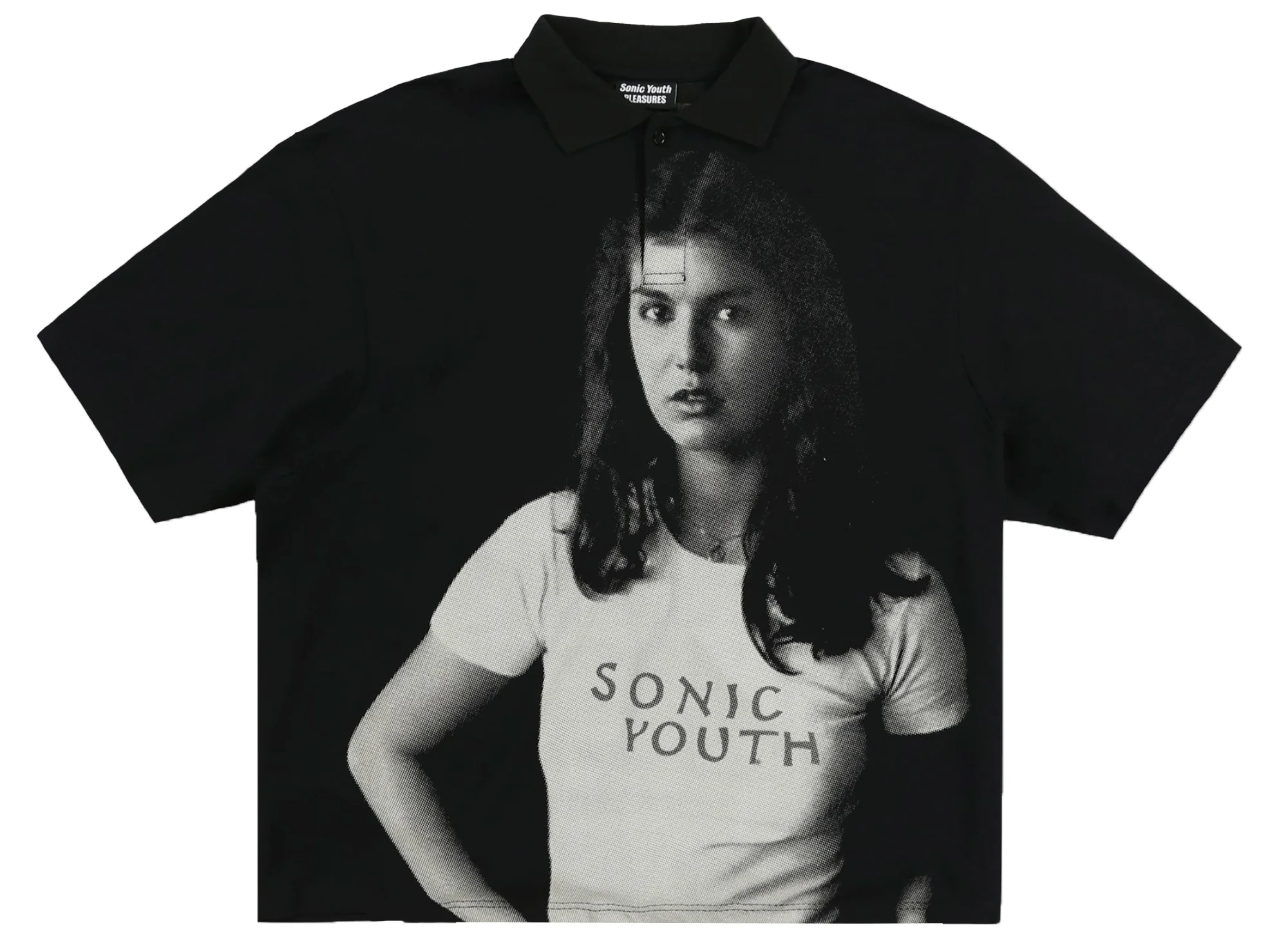 Pleasures X Sonic Youth Funky Donkey Boxy Polo
