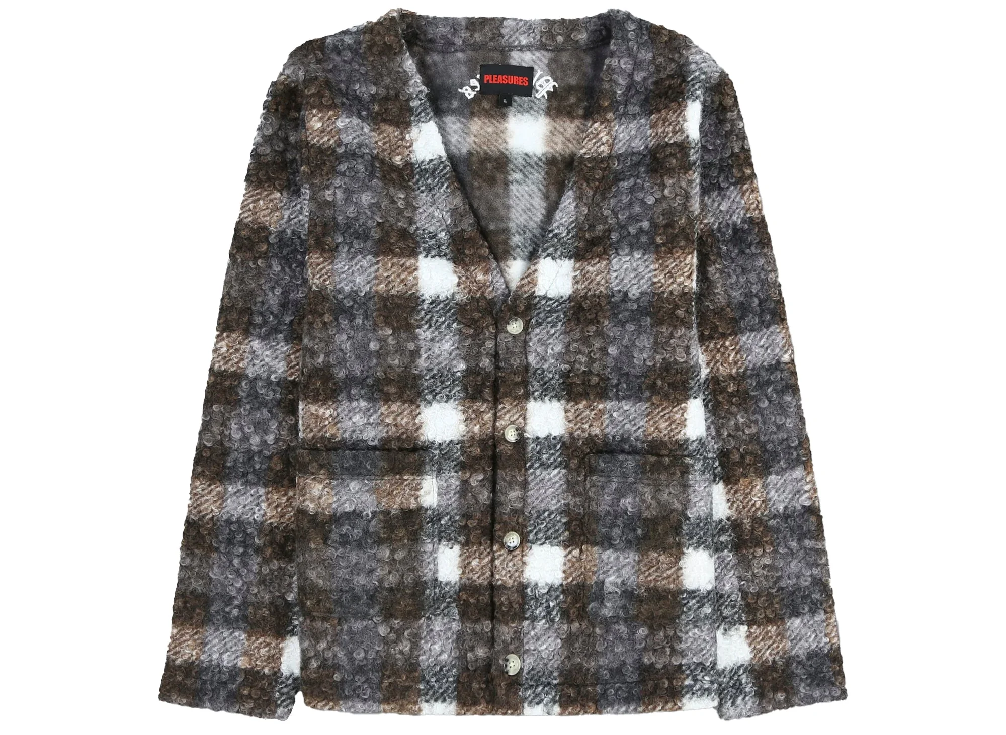 Pleasures Graham Cardigan in Grey