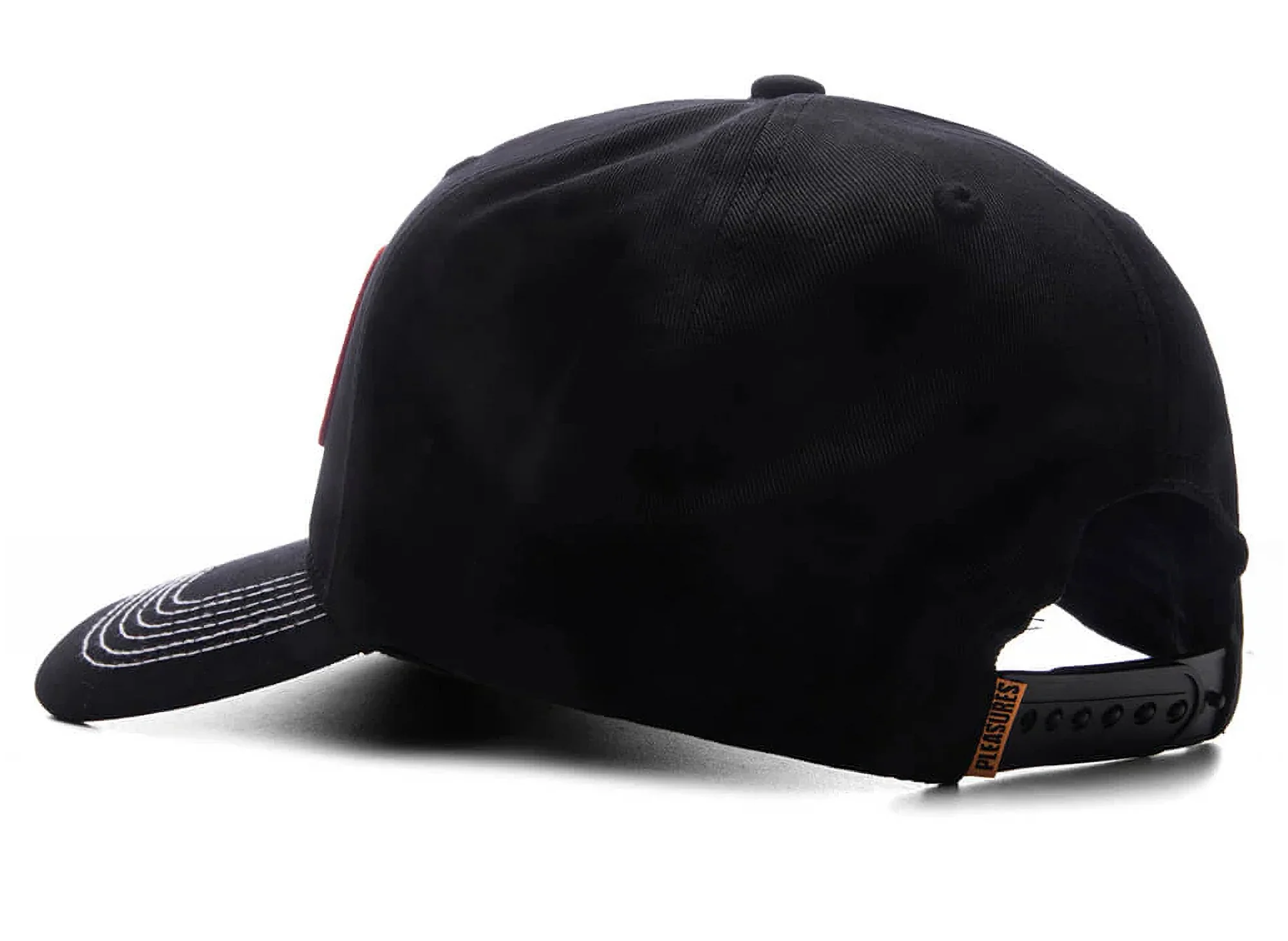 Pleasures Heat Snapback in Black - Image 3