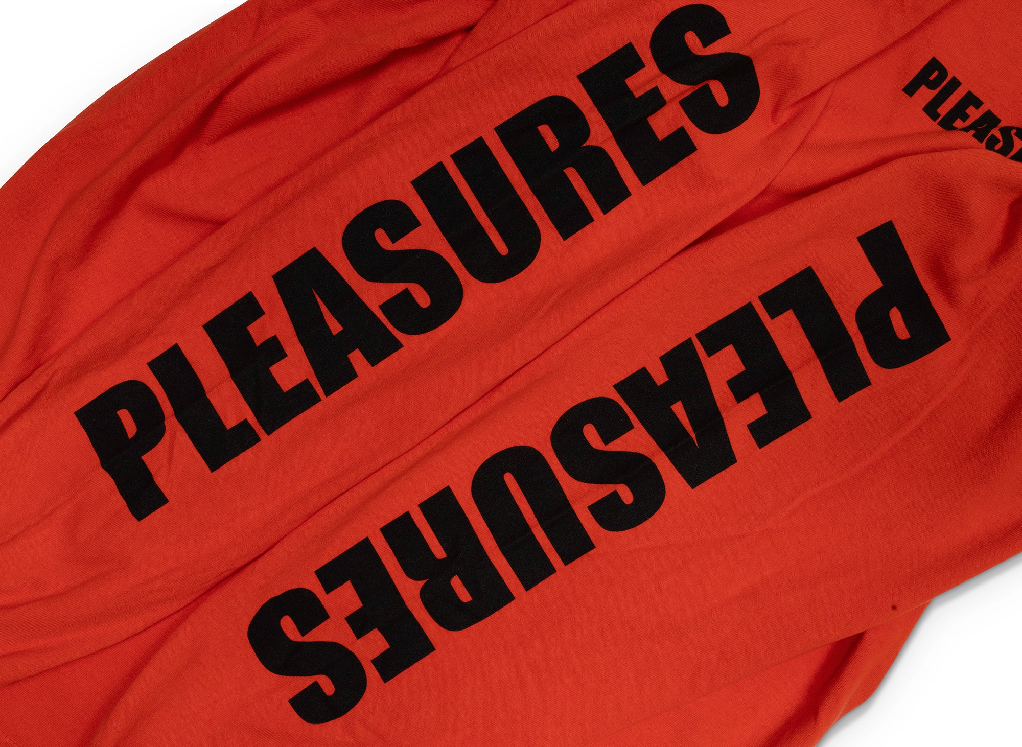 Pleasures Impact Staff L/S Tee in Orange - Image 2