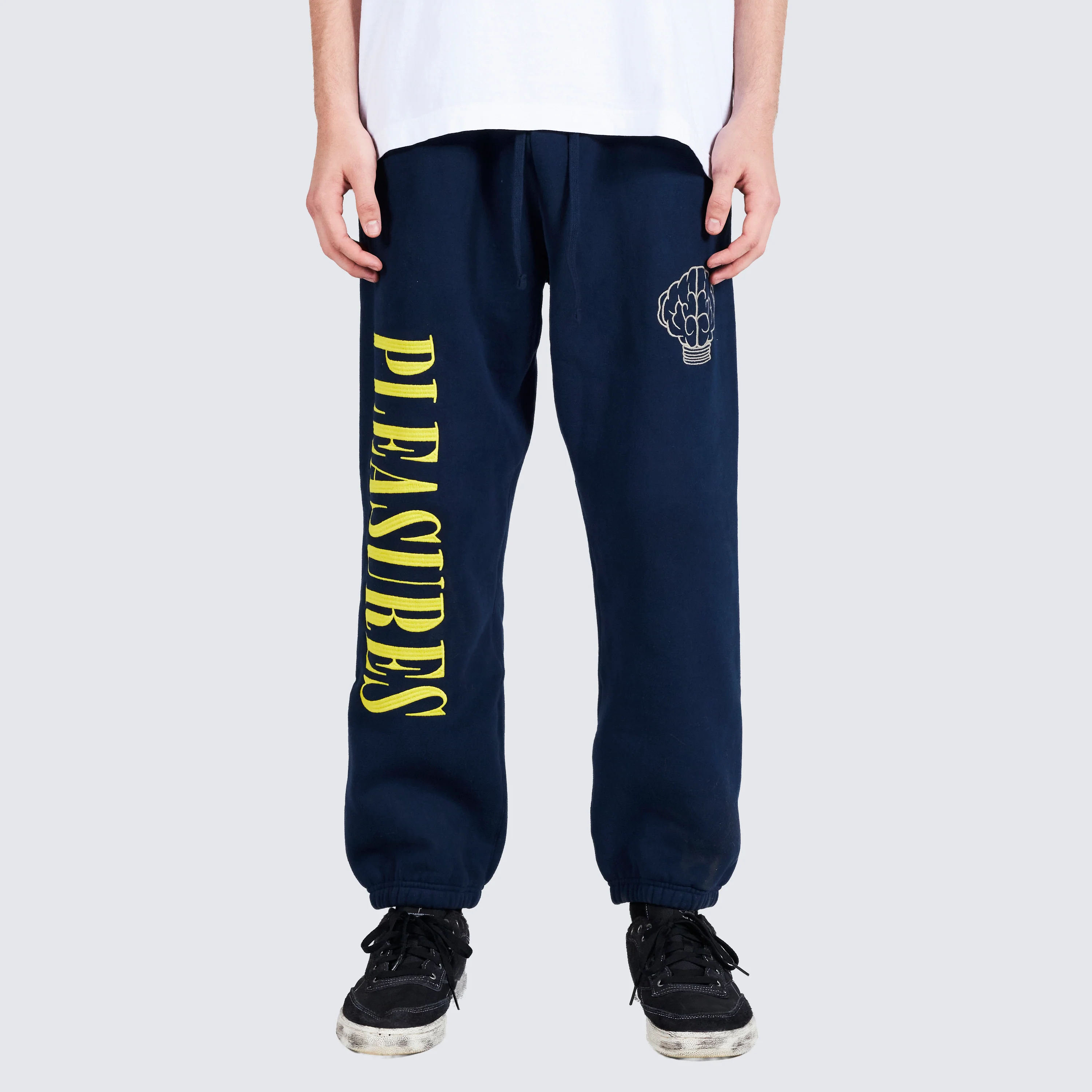 Pleasures NERD Sweatpants in Navy - Image 2