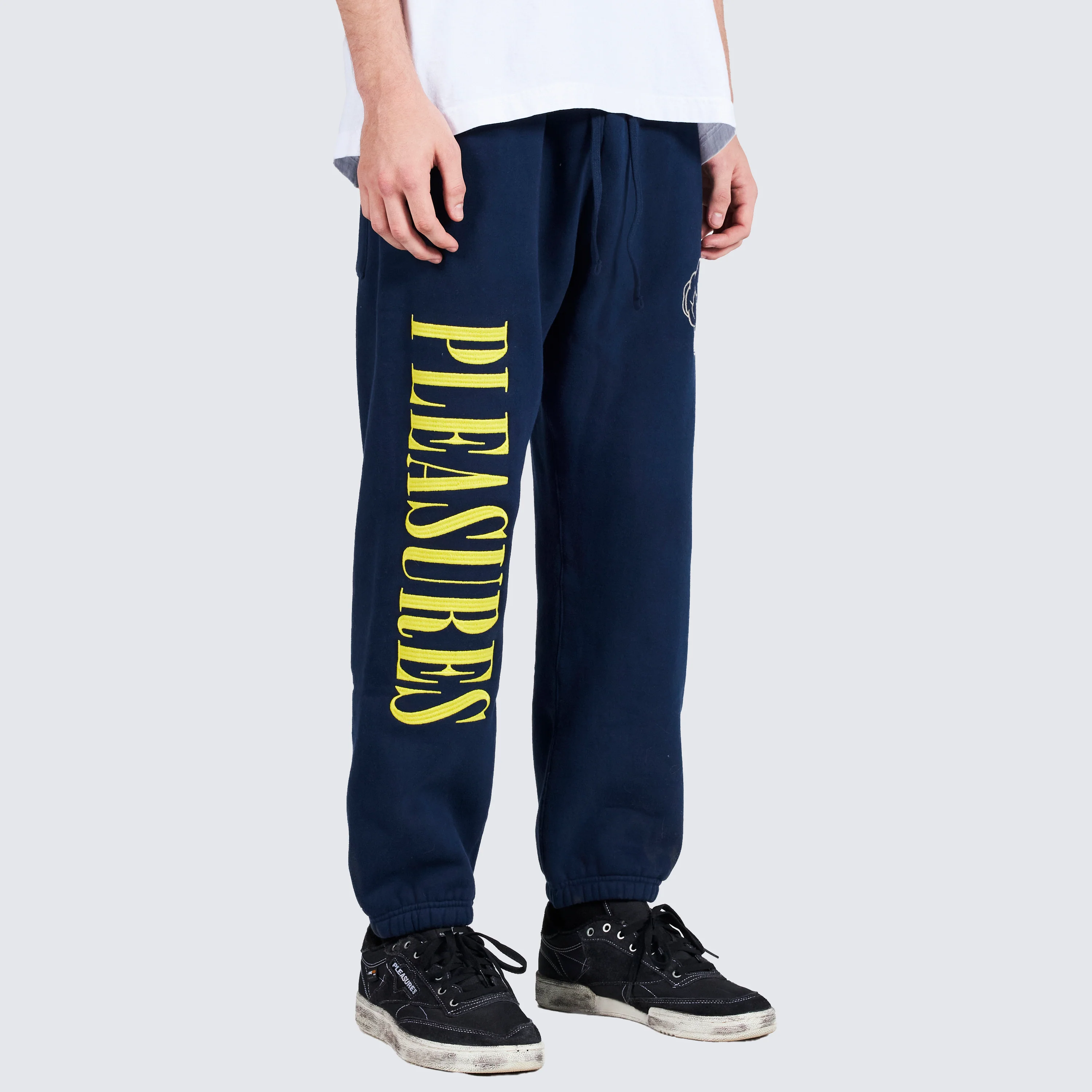 Pleasures NERD Sweatpants in Navy - Image 5