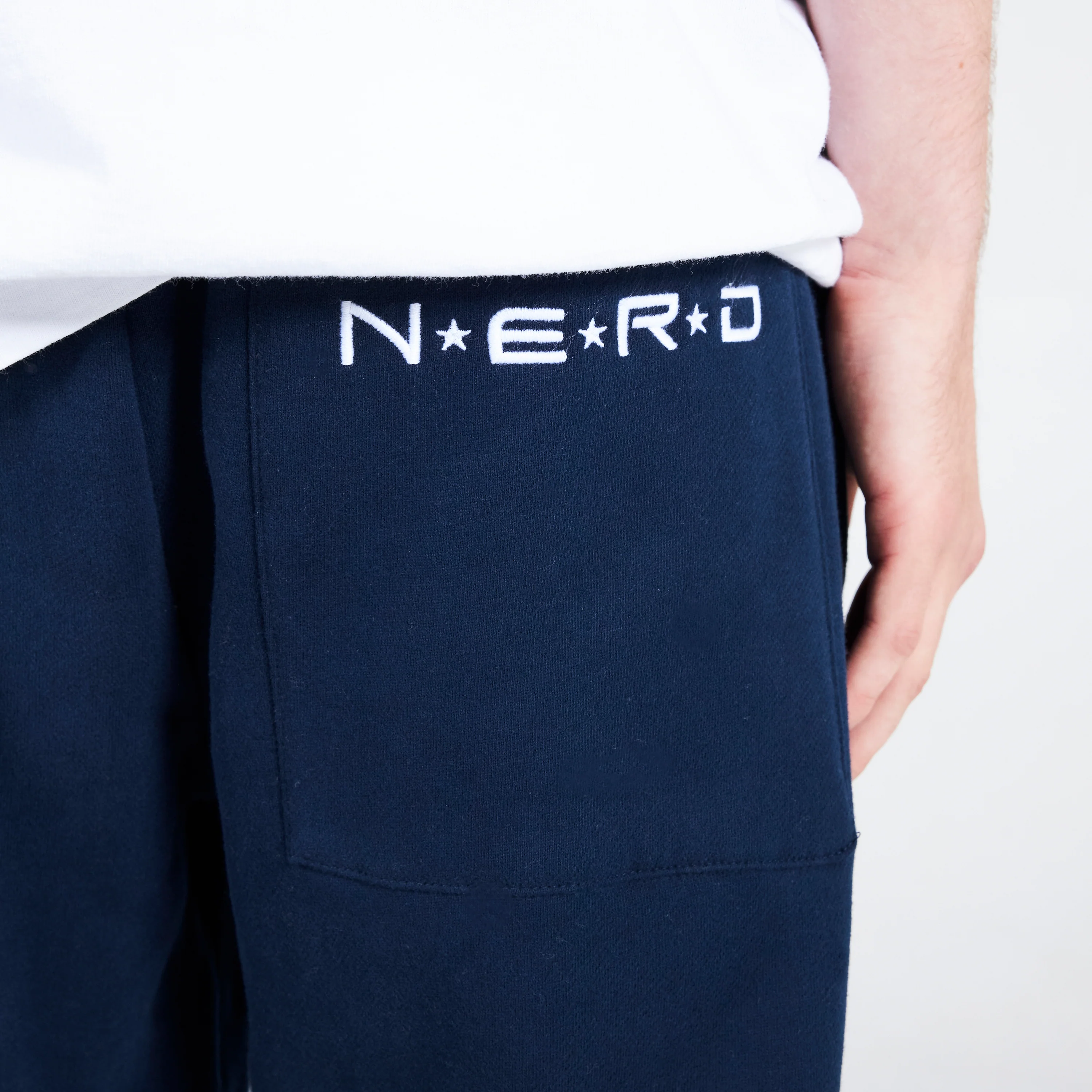 Pleasures NERD Sweatpants in Navy - Image 7