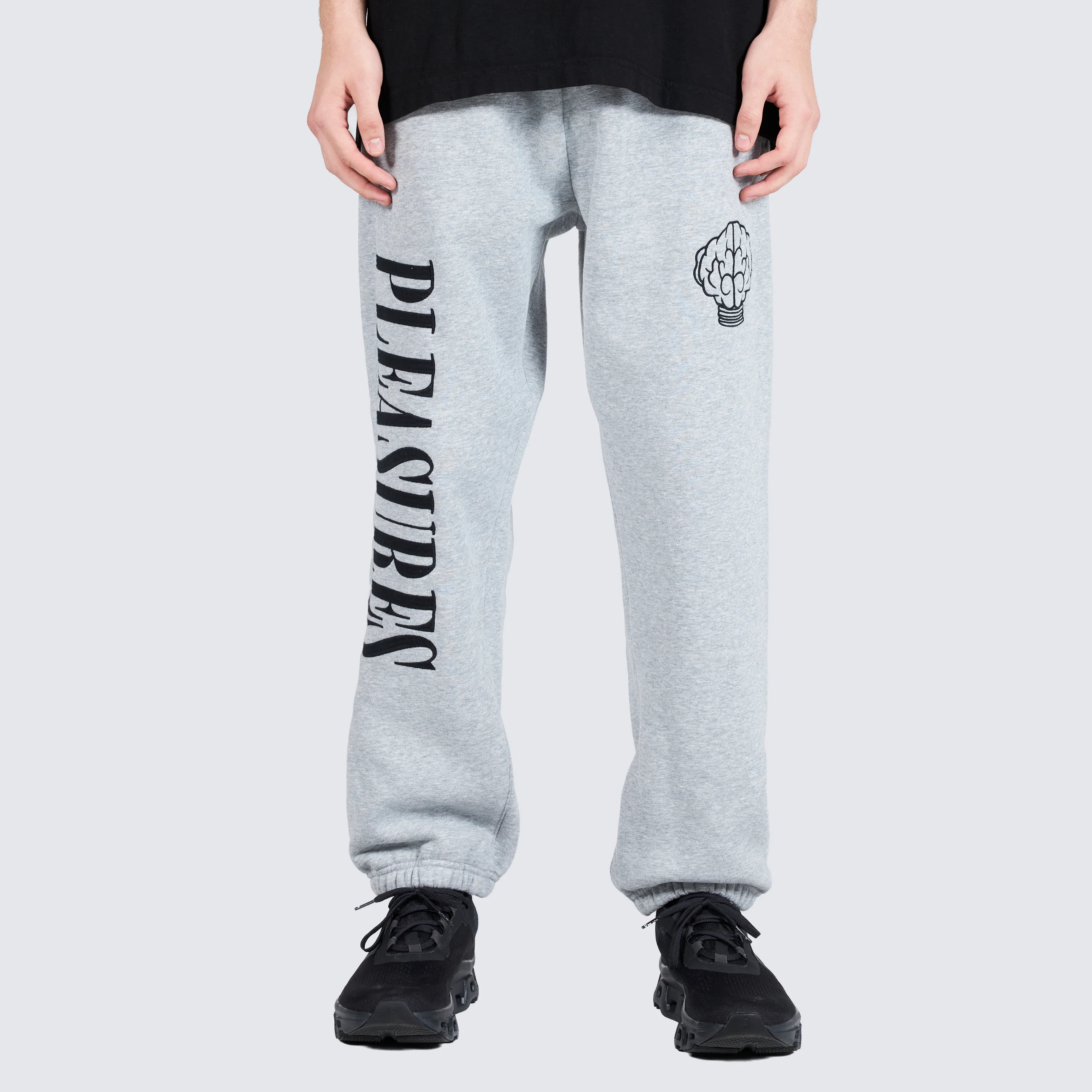 Pleasures NERD Sweatpants in Heather Grey - Image 6