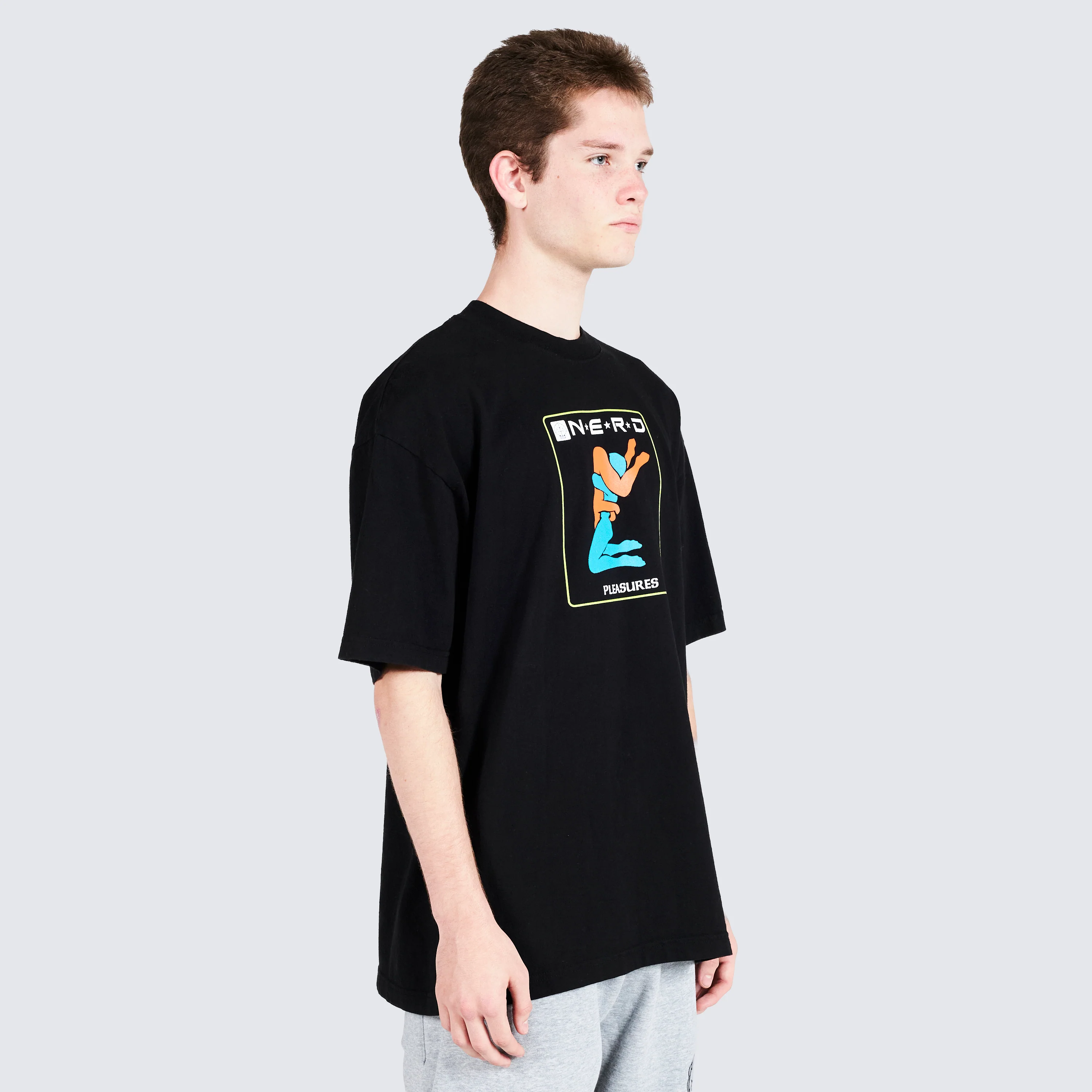 Pleasures Provider T-Shirt in Black - Image 4