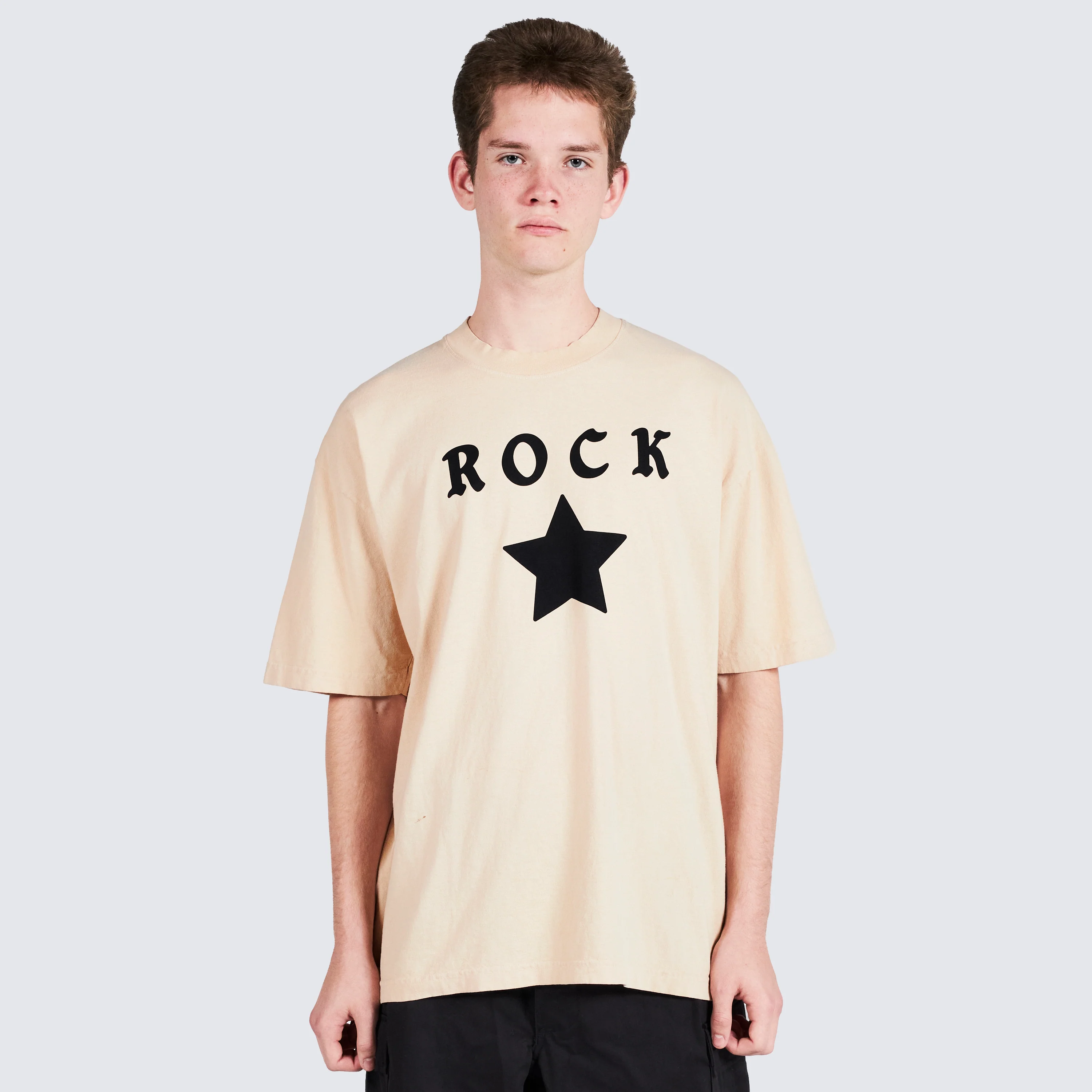 Pleasures Rockstar T-Shirt in Tan - Image 2