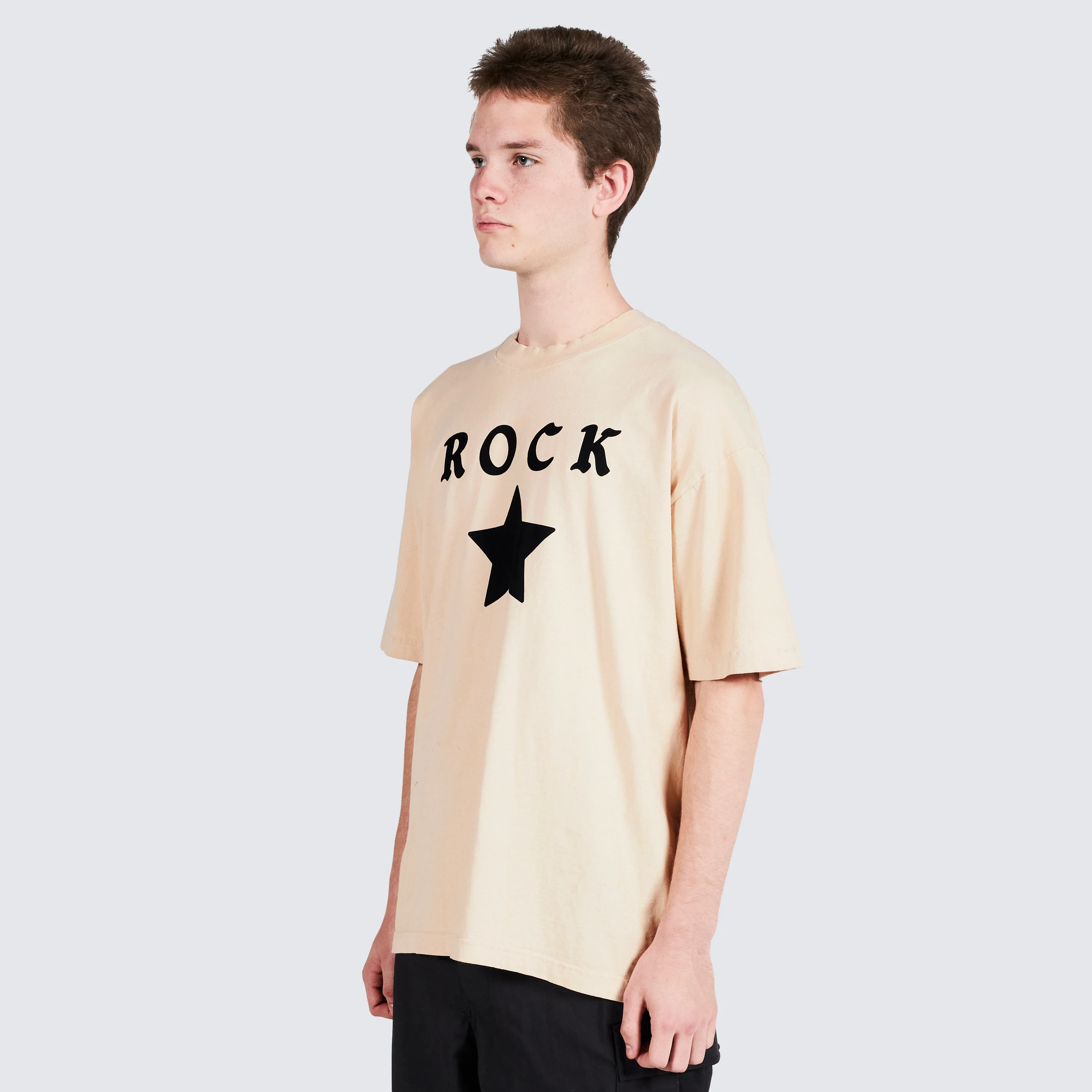 Pleasures Rockstar T-Shirt in Tan - Image 4