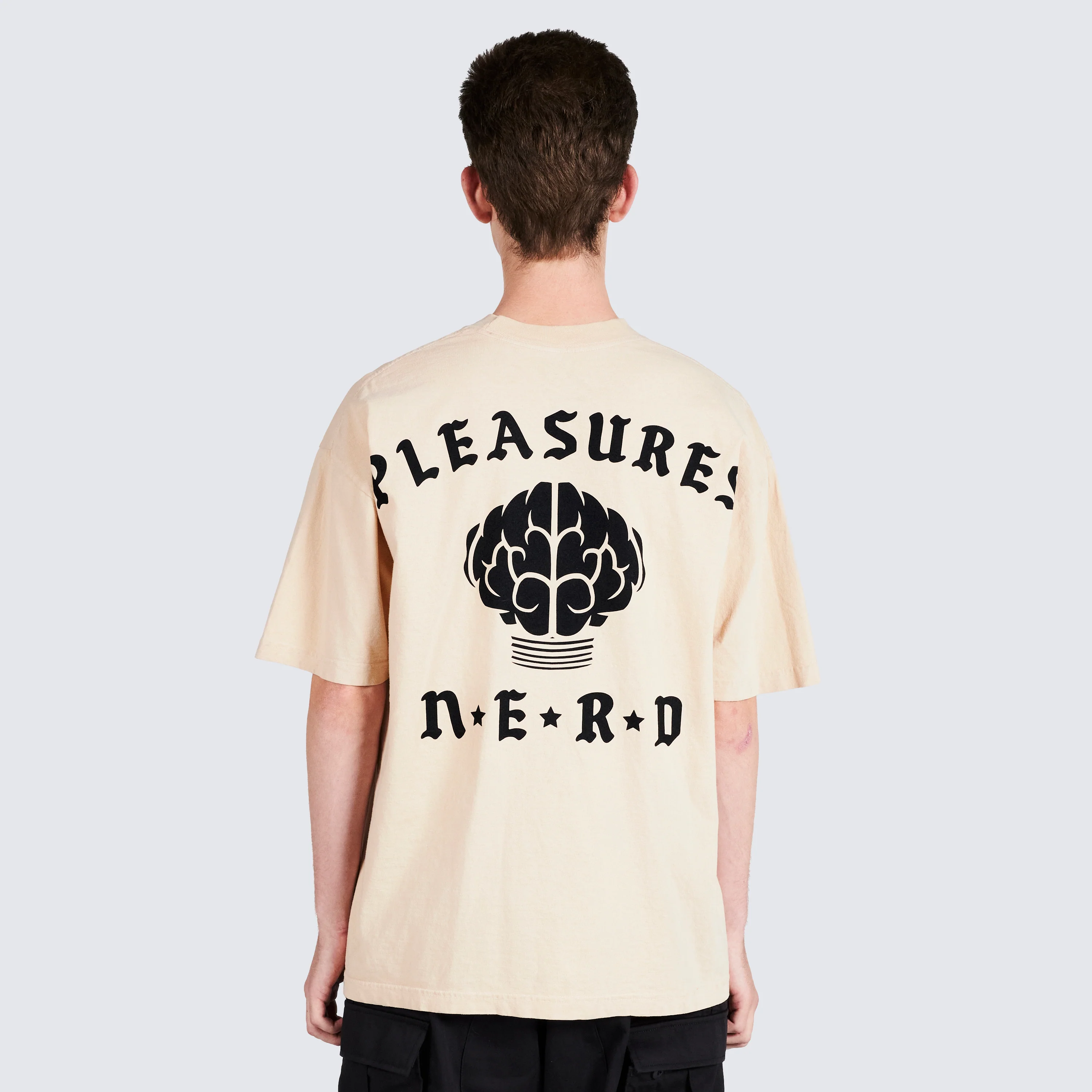 Pleasures Rockstar T-Shirt in Tan - Image 6