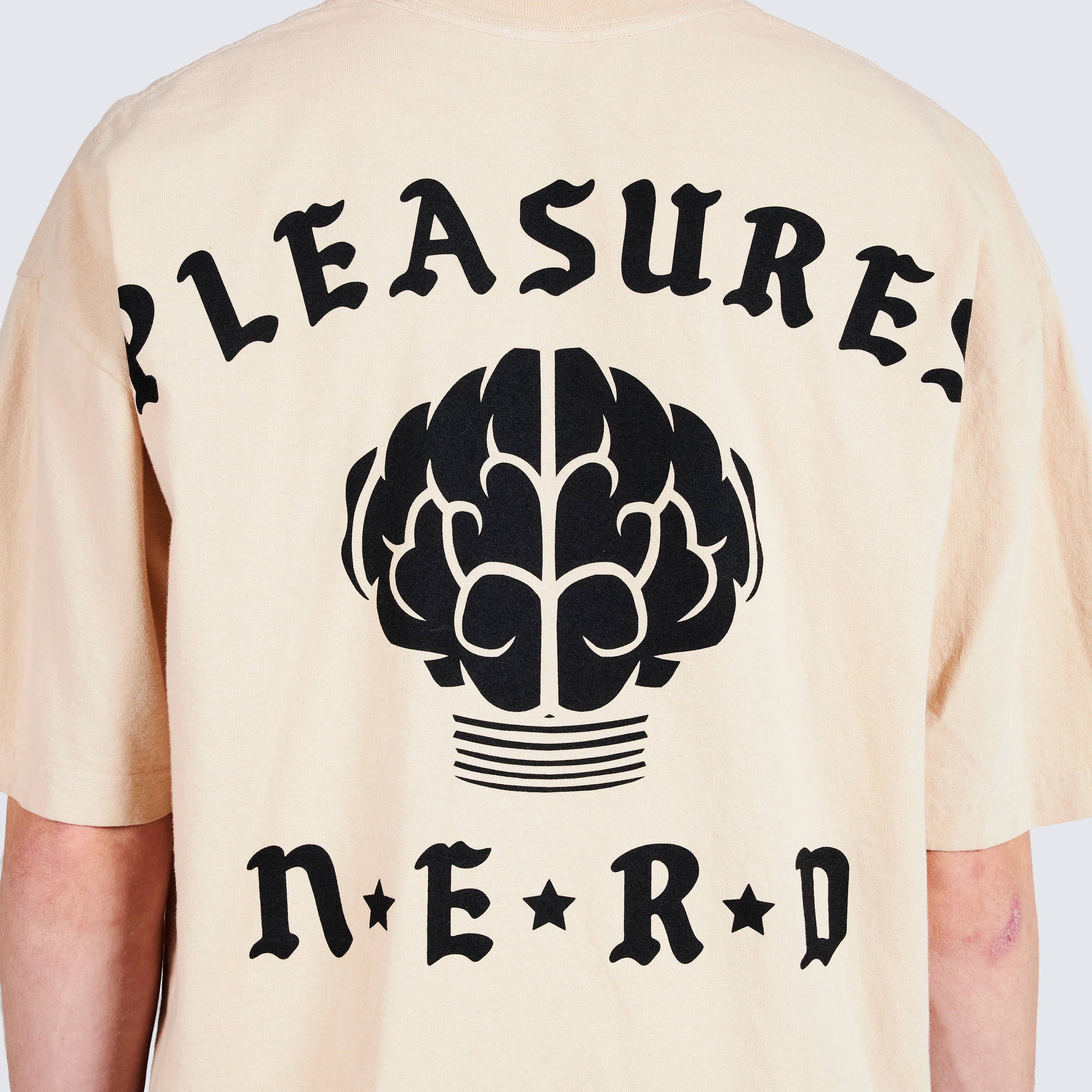 Pleasures Rockstar T-Shirt in Tan - Image 7