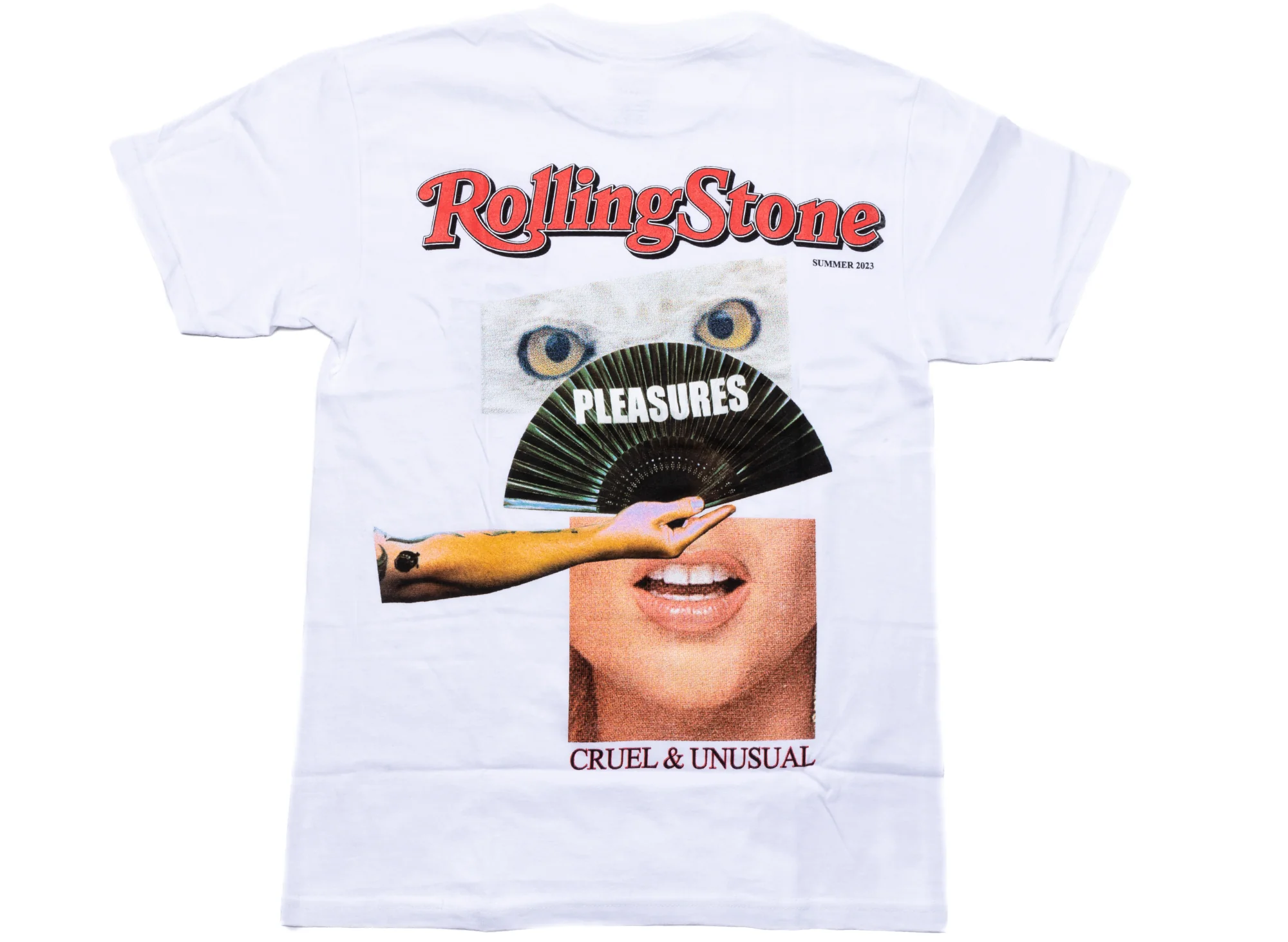 Pleasures Rolling Stone T-Shirt in White - Image 2