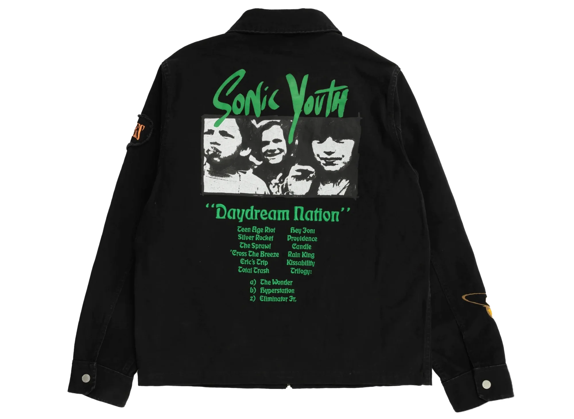 Pleasures Sonic Youth Work Jacket in Black - Image 2