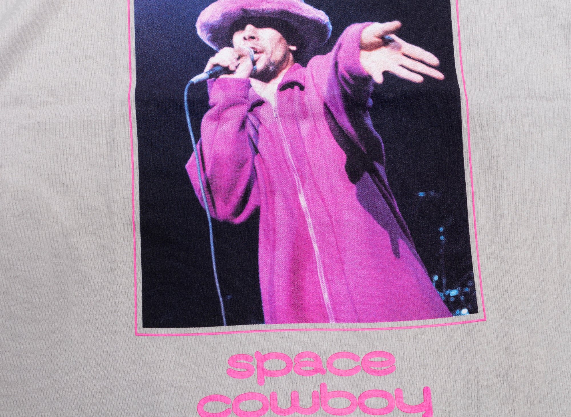 Pleasures Jamiroquai Space Cowboy T-Shirt in Steel - Image 2