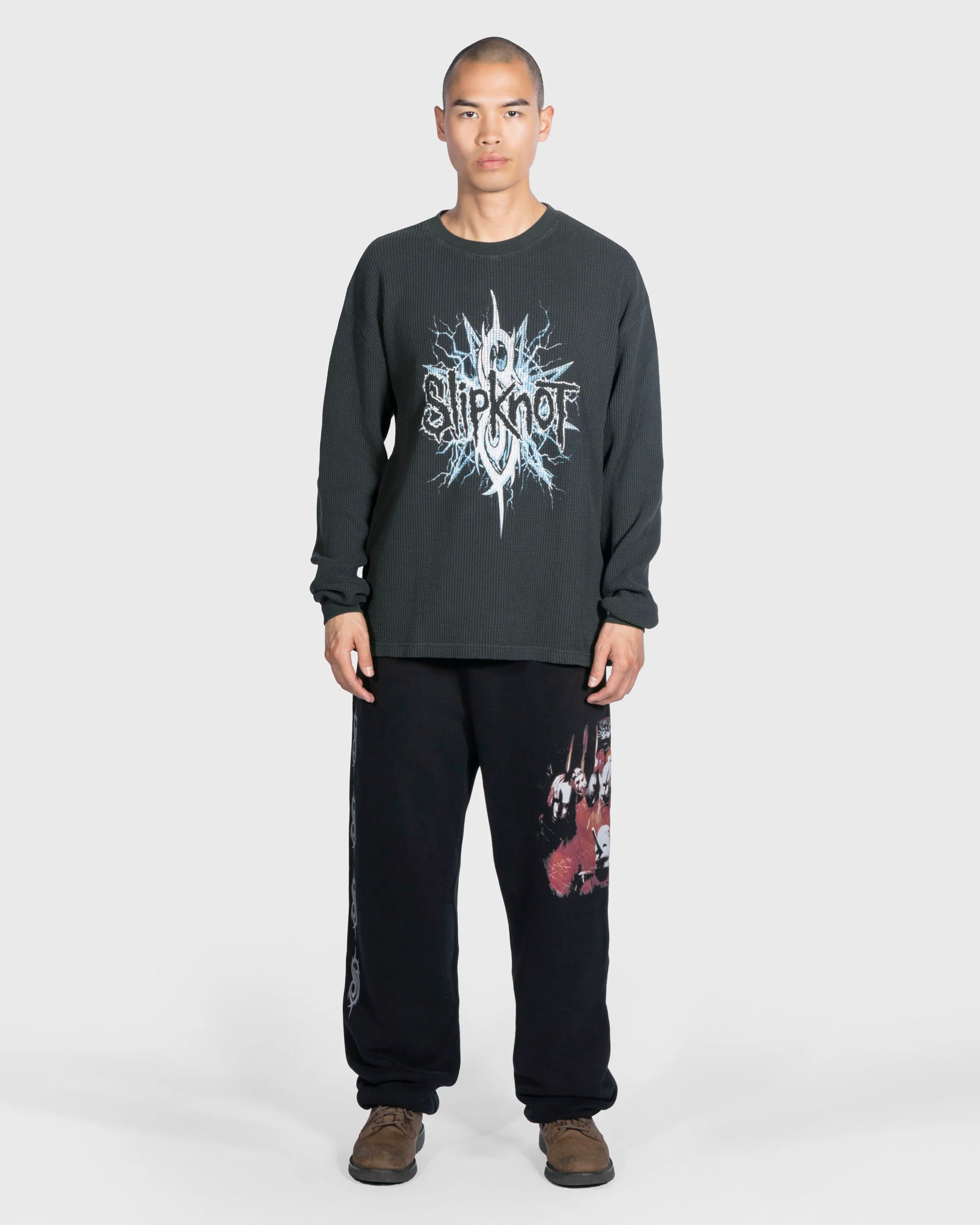 Pleasures  x Slipknot Split Thermal long Sleeve Tee - Image 3