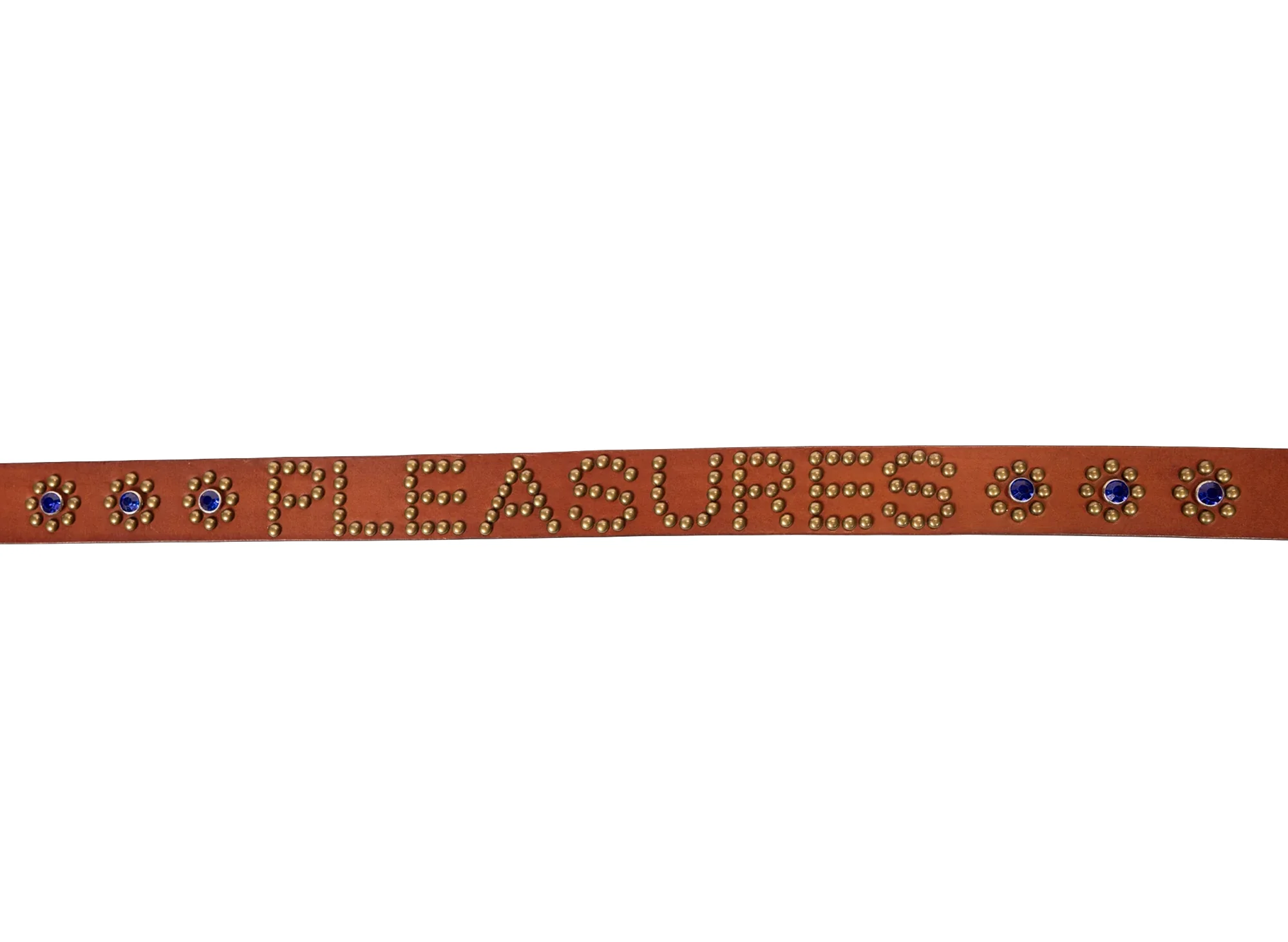 Pleasures Studded Belt in Brown - Image 4