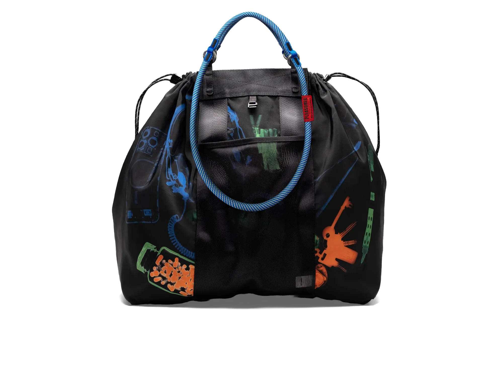 Pleasures x Topologie Summit Reversible Tote in Black / Gray - Image 2