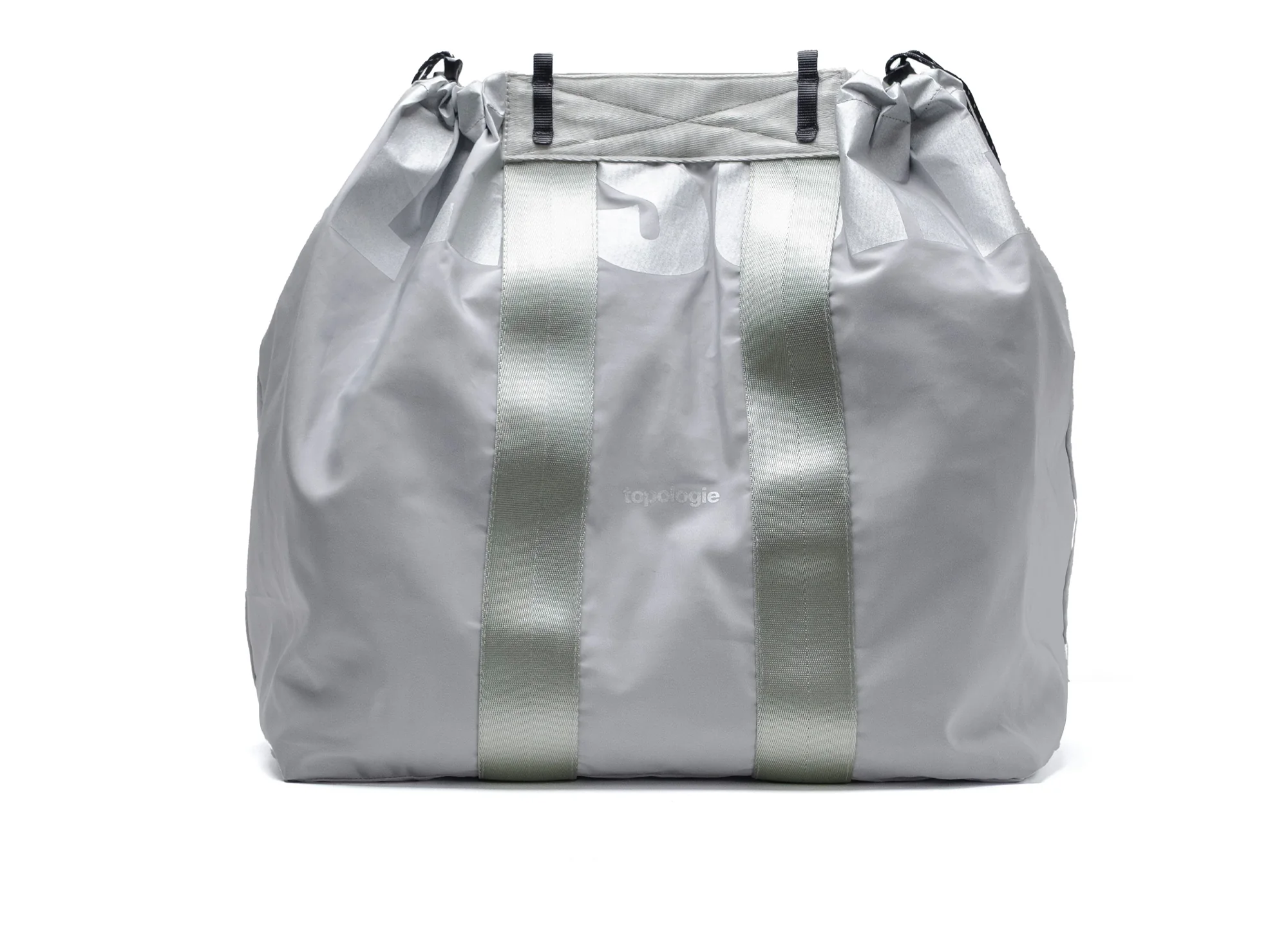 Pleasures x Topologie Summit Reversible Tote in Black / Gray - Image 5