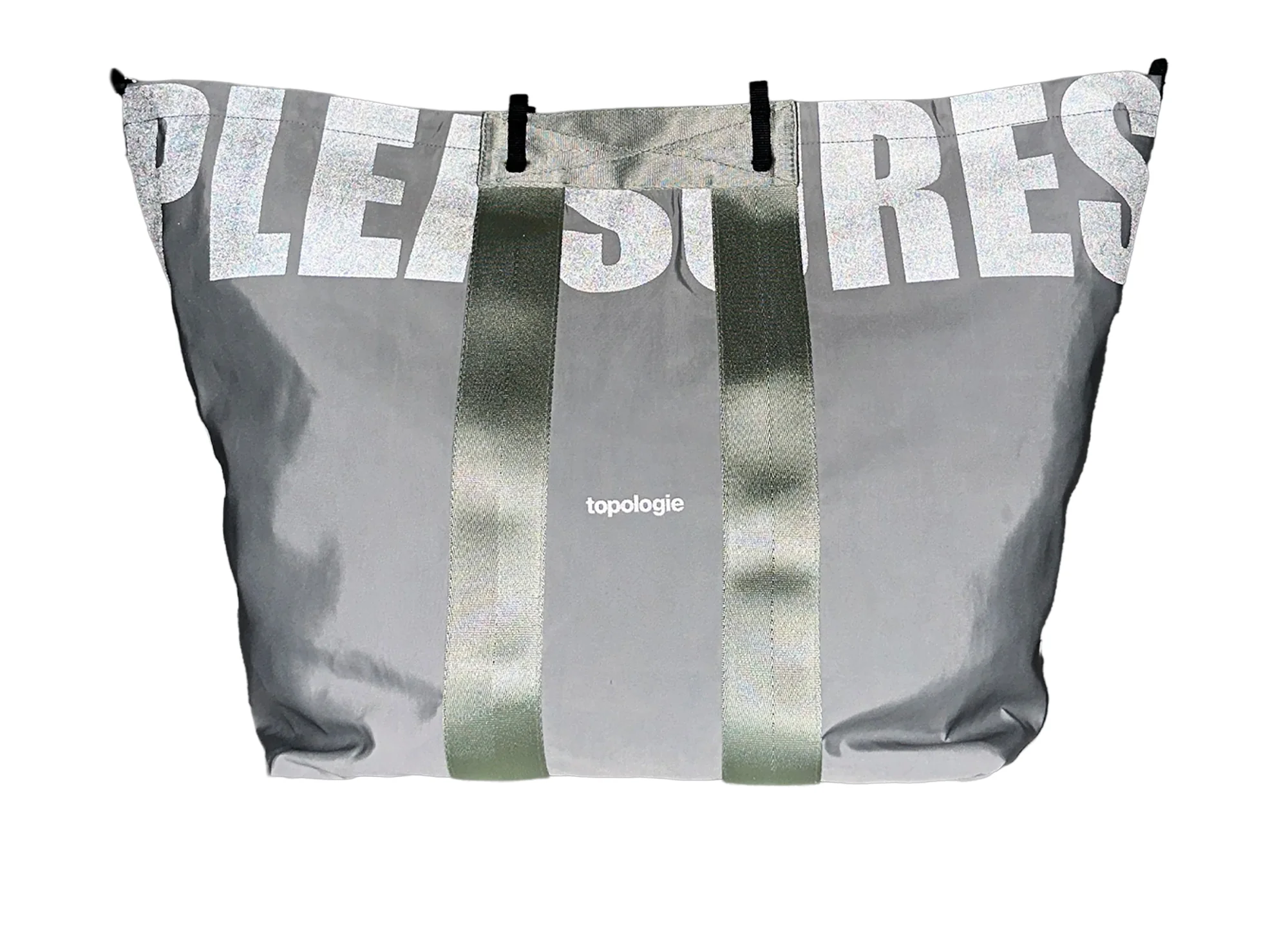 Pleasures x Topologie Summit Reversible Tote in Black / Gray - Image 7