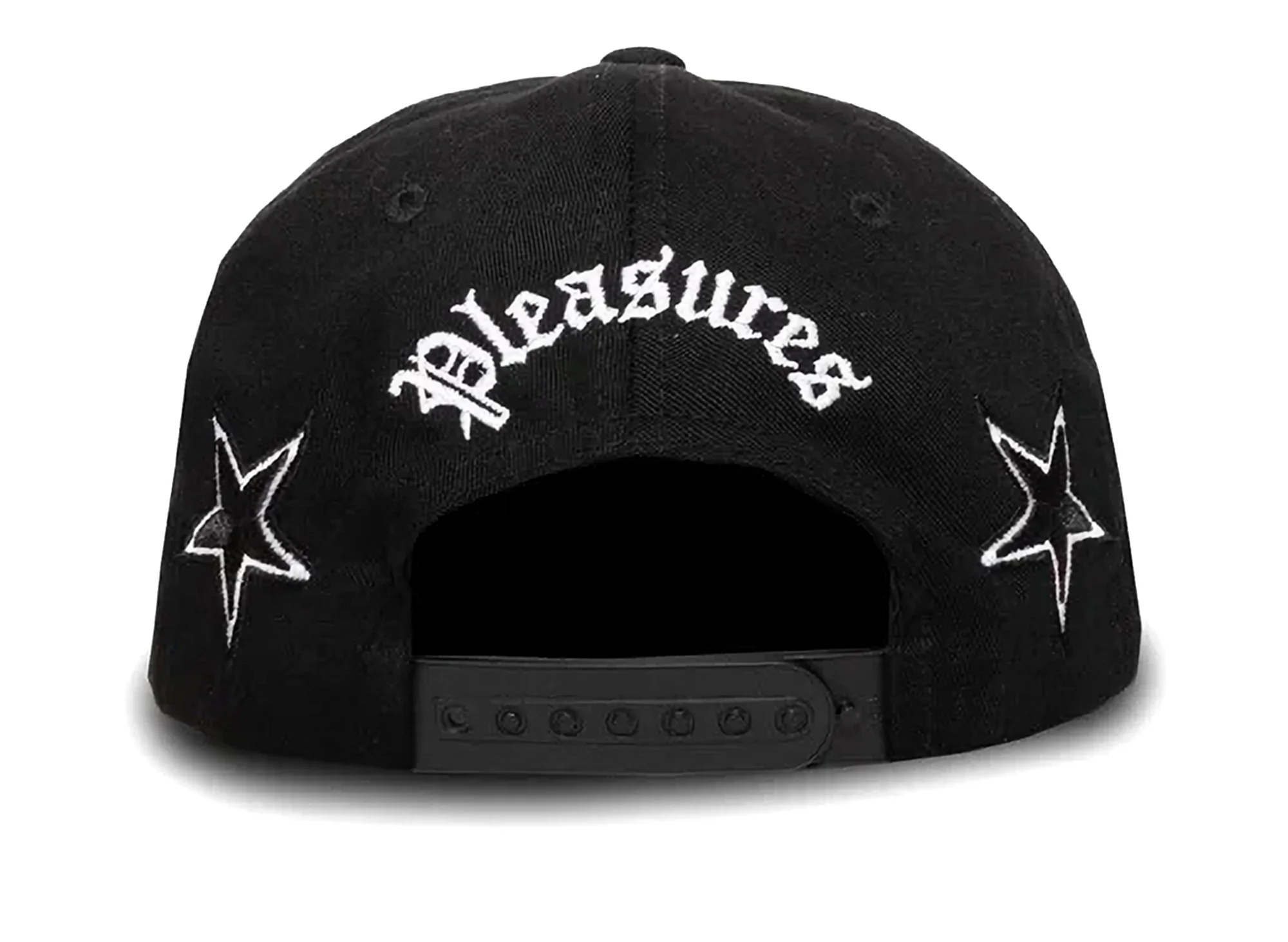 Pleasures x Zero Black Stars Snapback in Black - Image 2