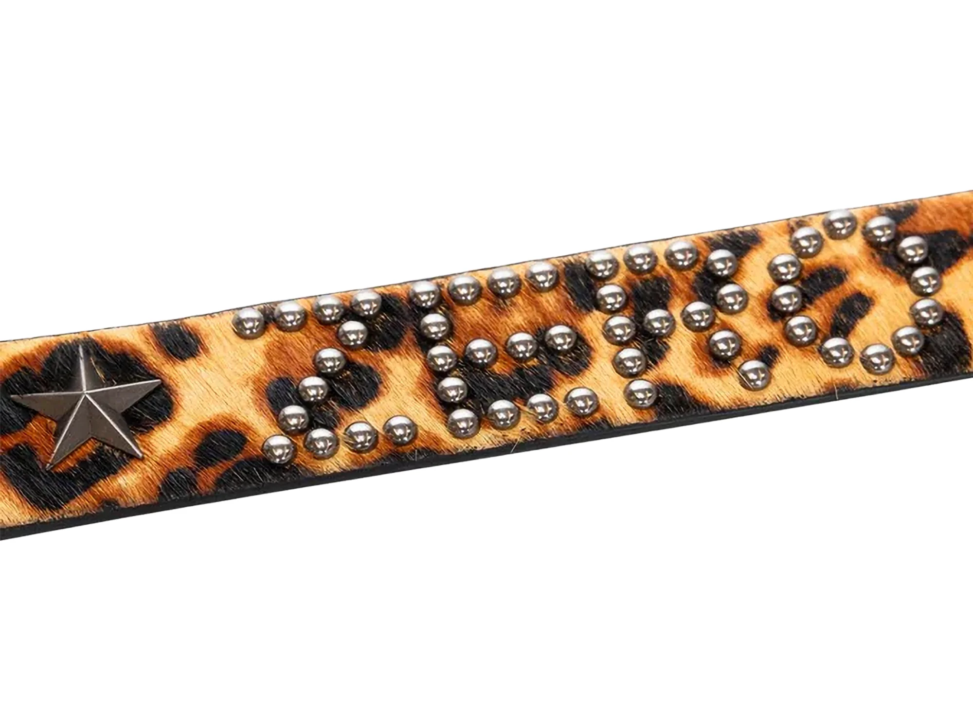Pleasures x Zero Studded Belt in Leopard - Image 2