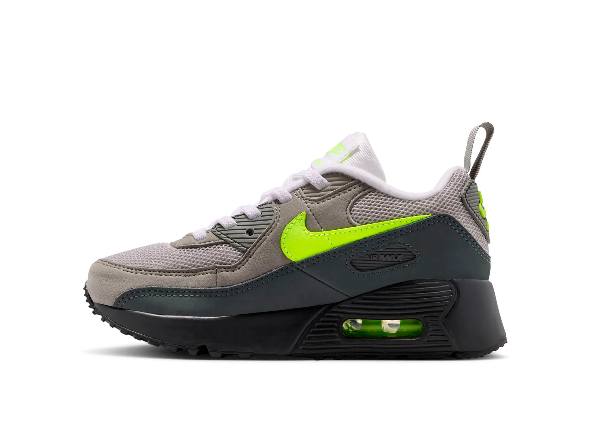 PS Nike Air Max 90 in Black / Neon Yellow - Image 3