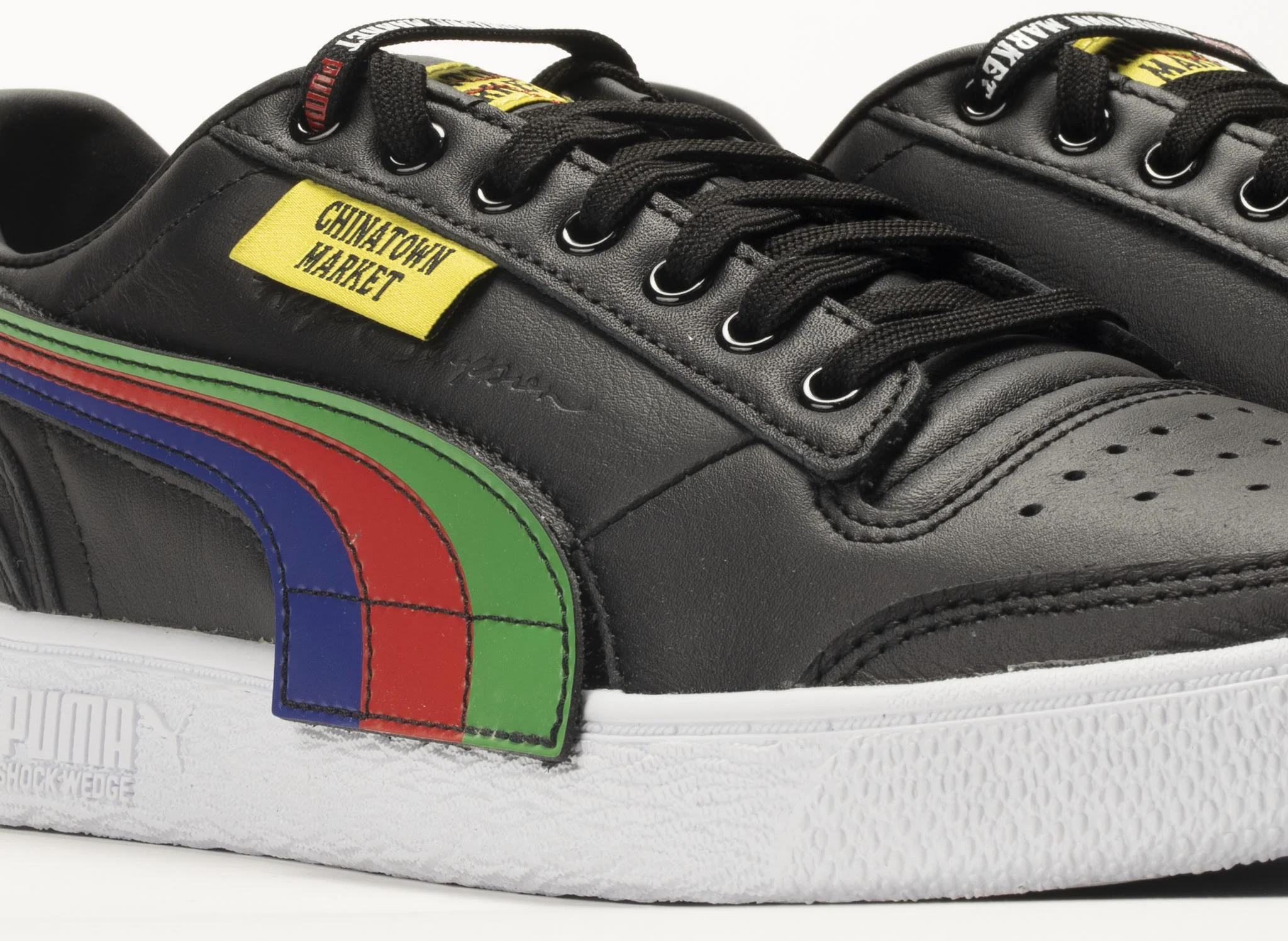 Puma Ralph Sampson Low x Chinatown Market 'Black' - Image 3