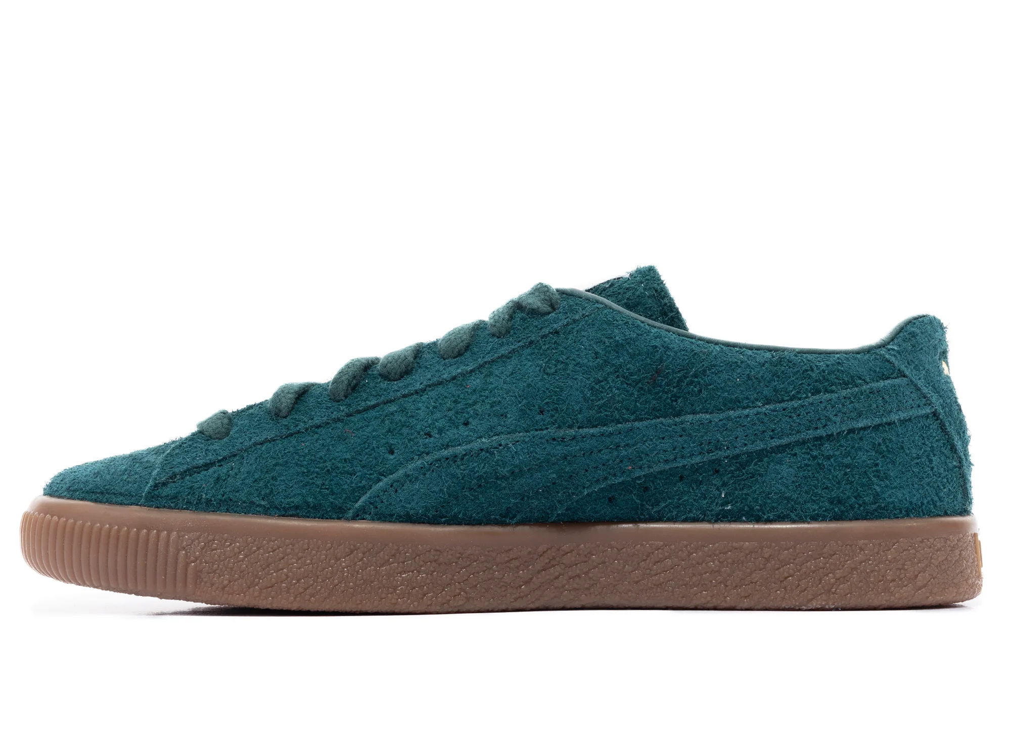 Puma VTG Hairy Suede in Varsity Green & Gum - Image 3