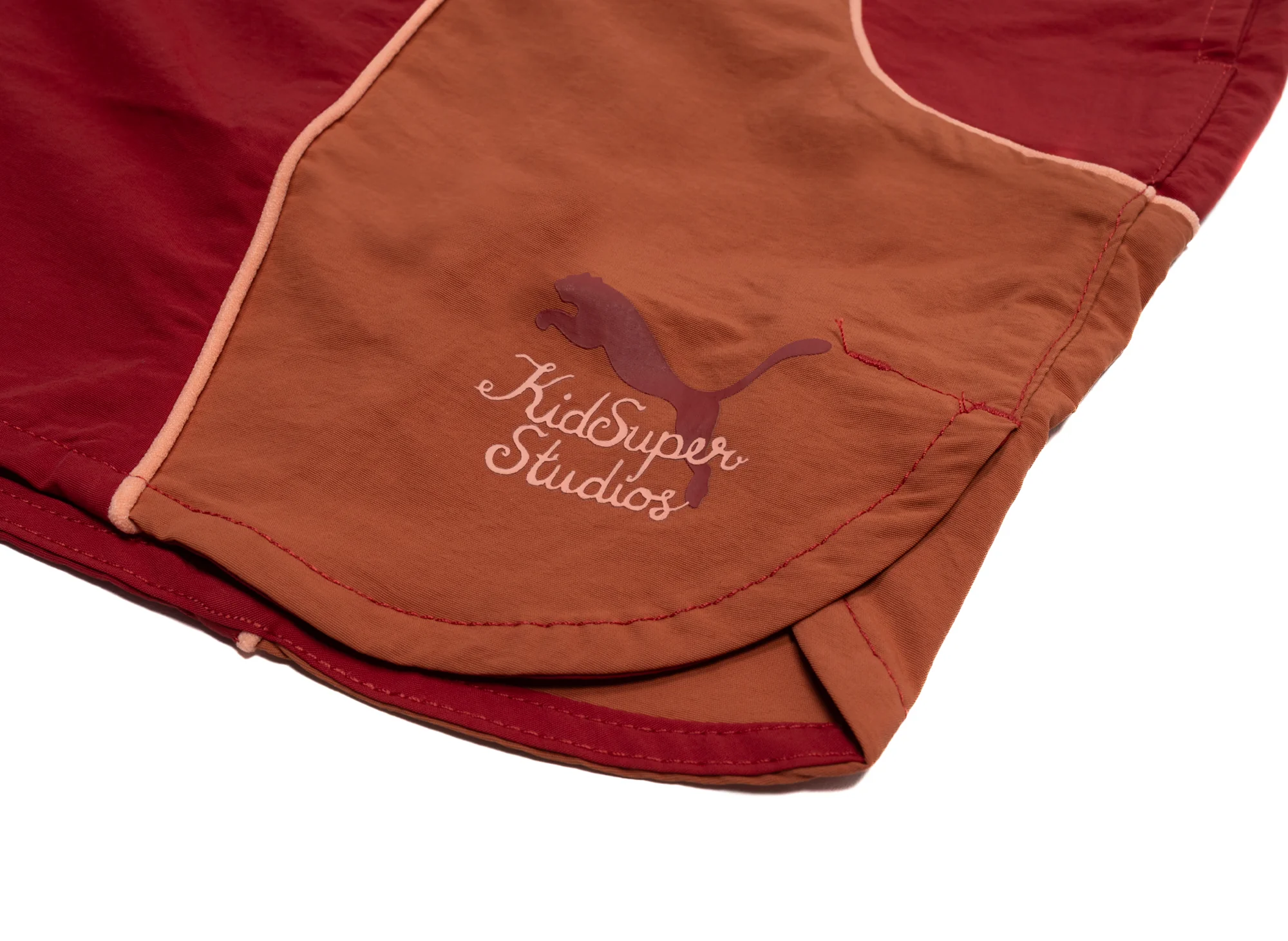 Puma x Kidsuper Shorts in Dark Crimson - Image 2