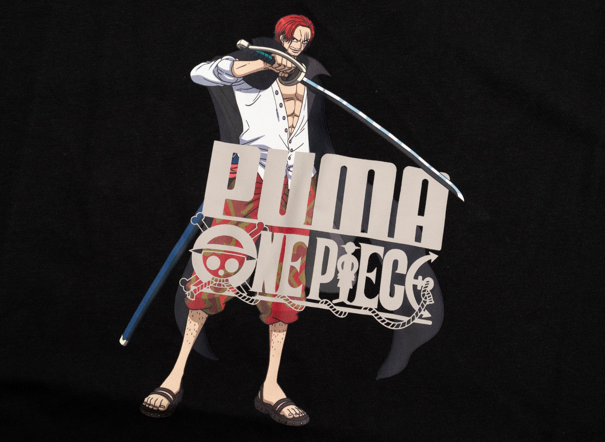 Puma x One Piece Graphic Tee in Black - Image 2