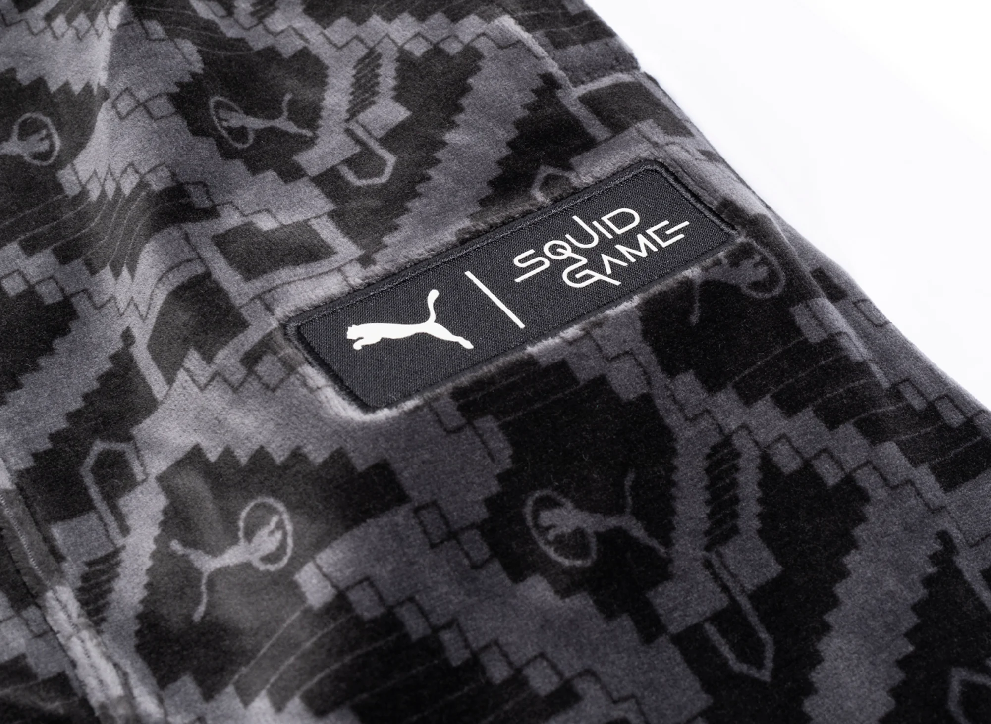 Puma x Squid Game T7 Iconic Straight Track Pants in Black - Image 2