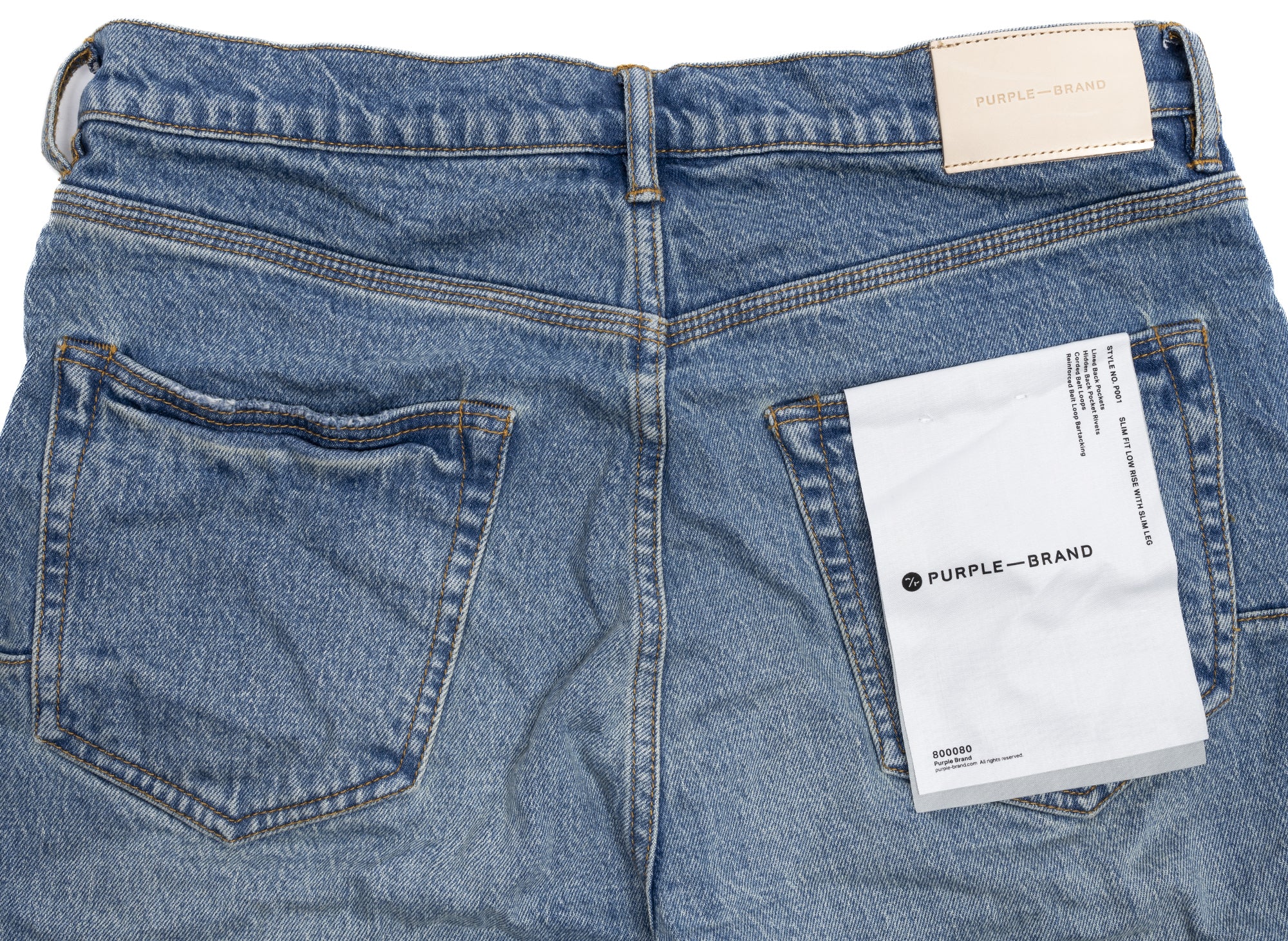 Purple Brand 90 Worn Slim Jeans - Image 2