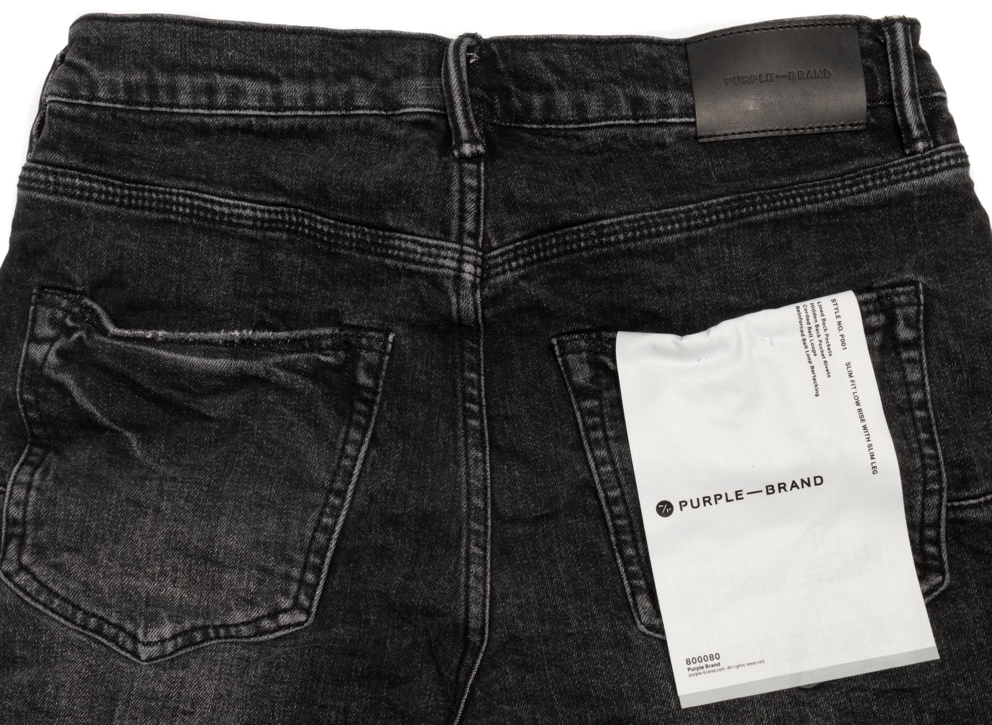 Purple Brand Aged Black Washed Jeans - Image 2