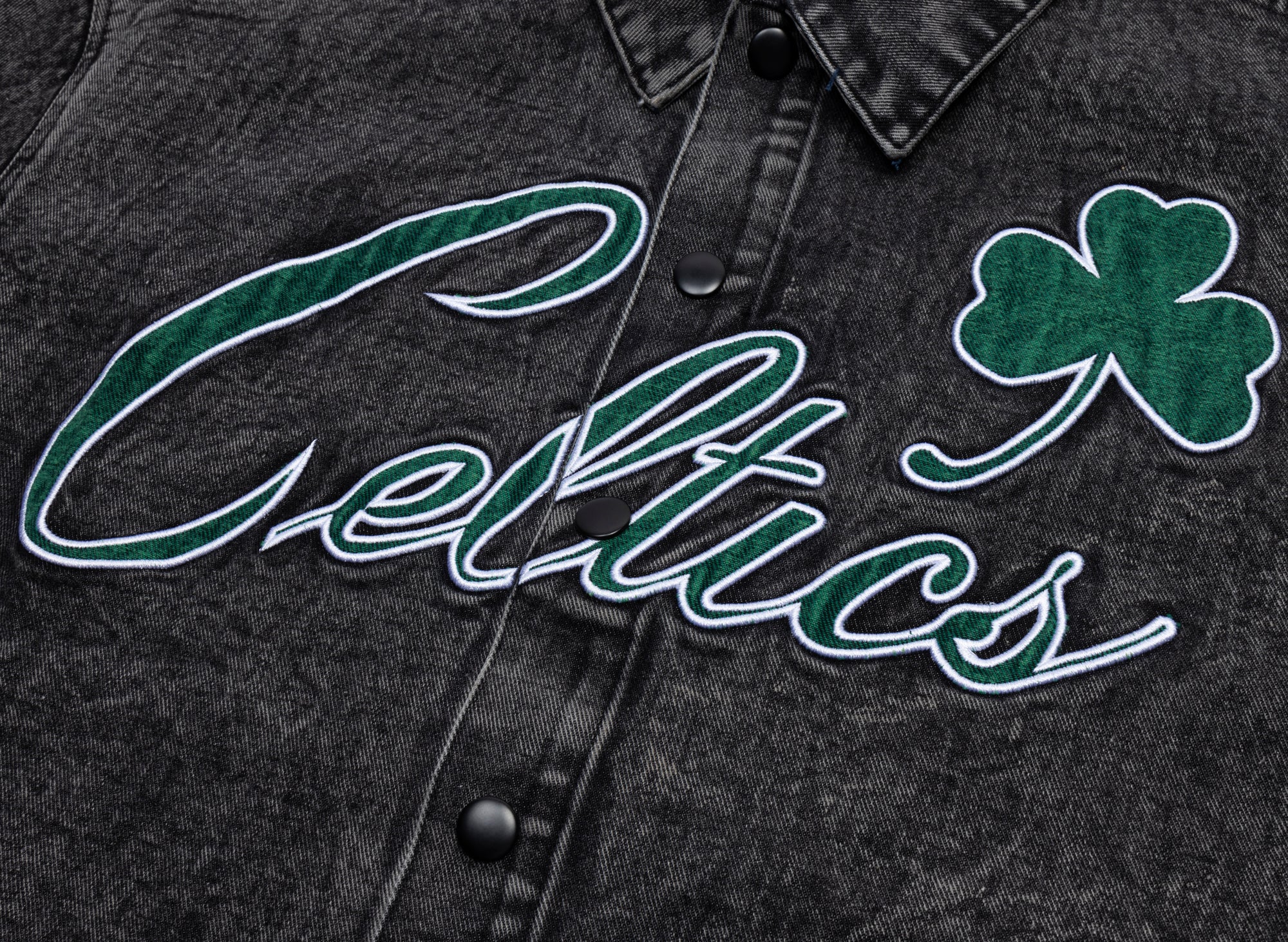 Purple Brand Boston Celtics Snap Shirt - Image 3
