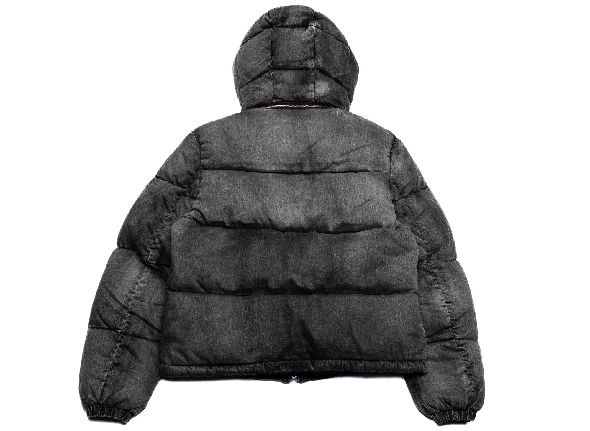 Purple Brand Denim Puffer Jacket in Black - Image 4