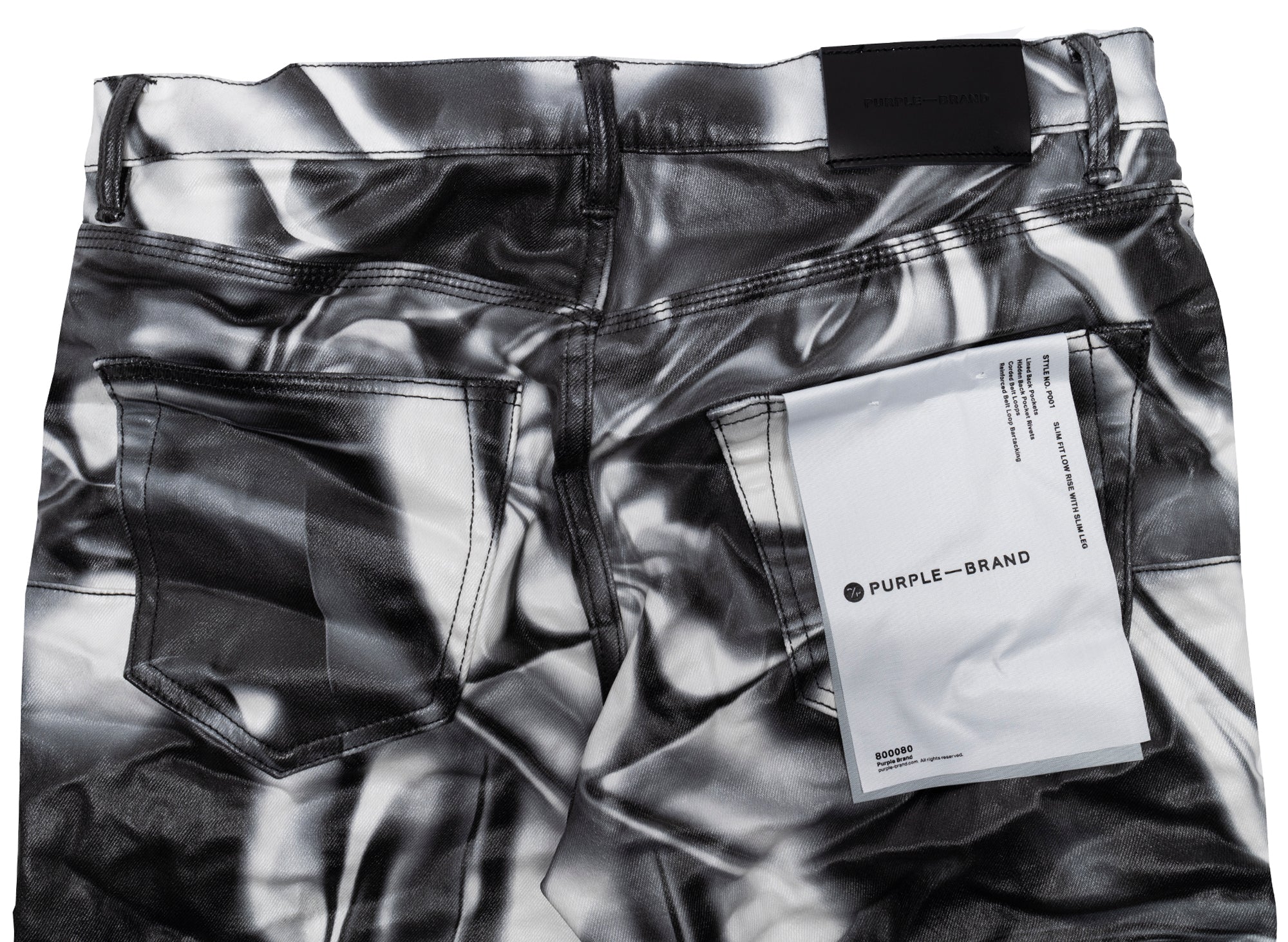 Purple Brand Digital Wrinkle Print Jeans - Image 3