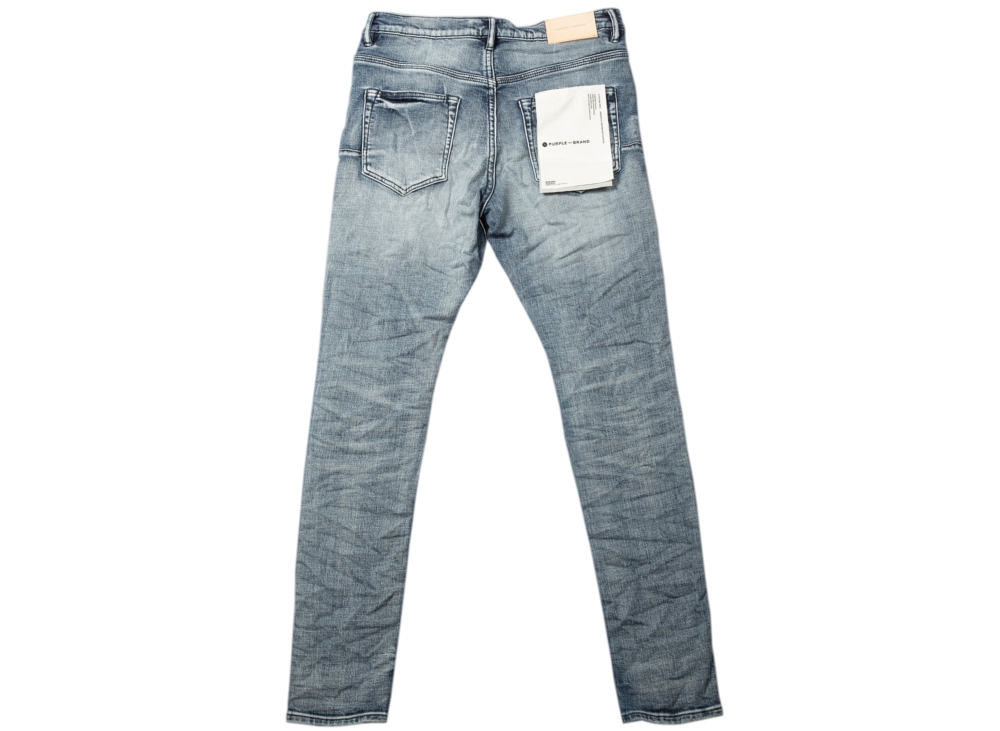 Purple Brand Faded Blue Distressed Jeans - Image 3
