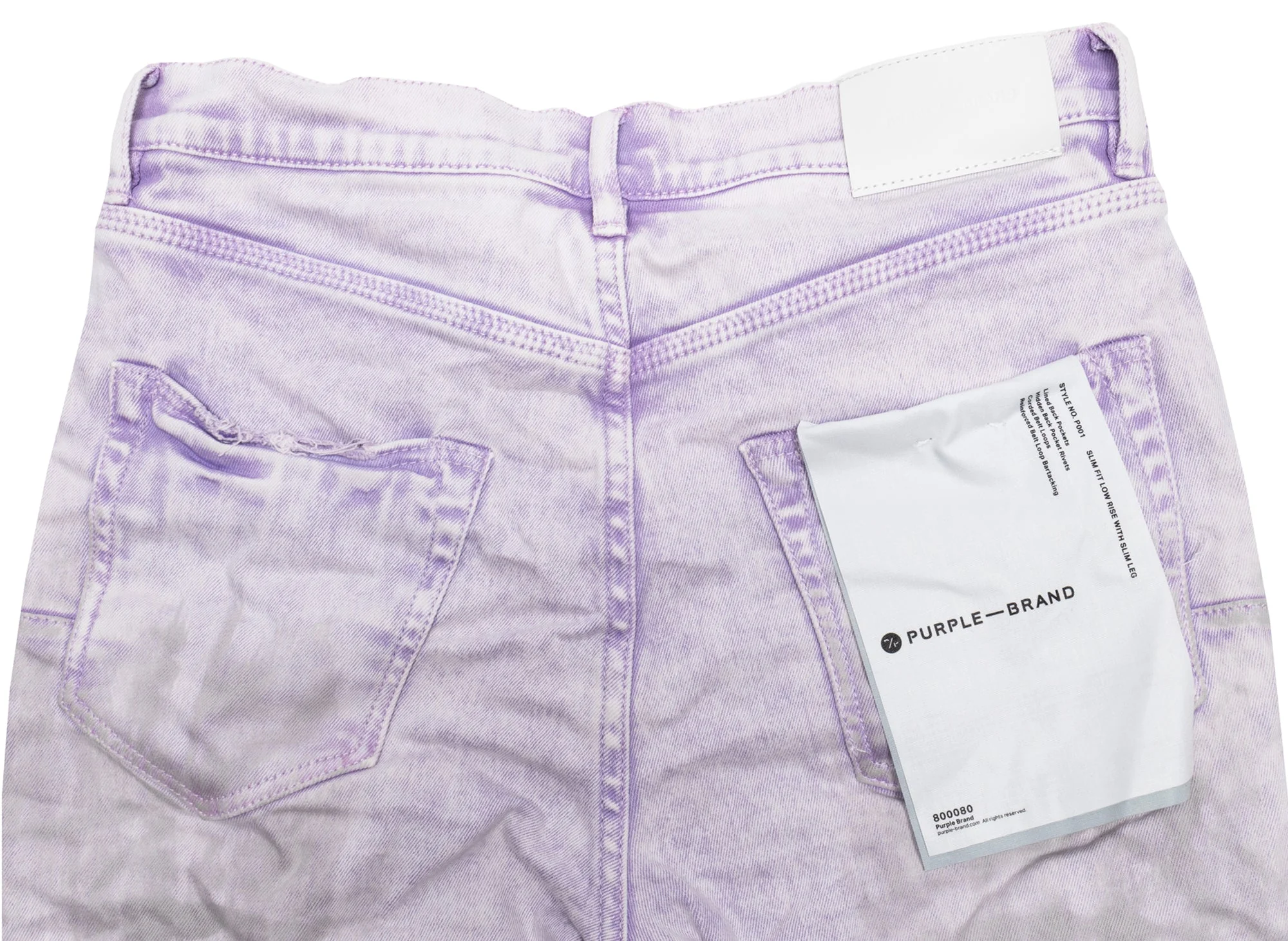 Purple Brand Heavy Repair Plaid Patch Jeans - Image 3