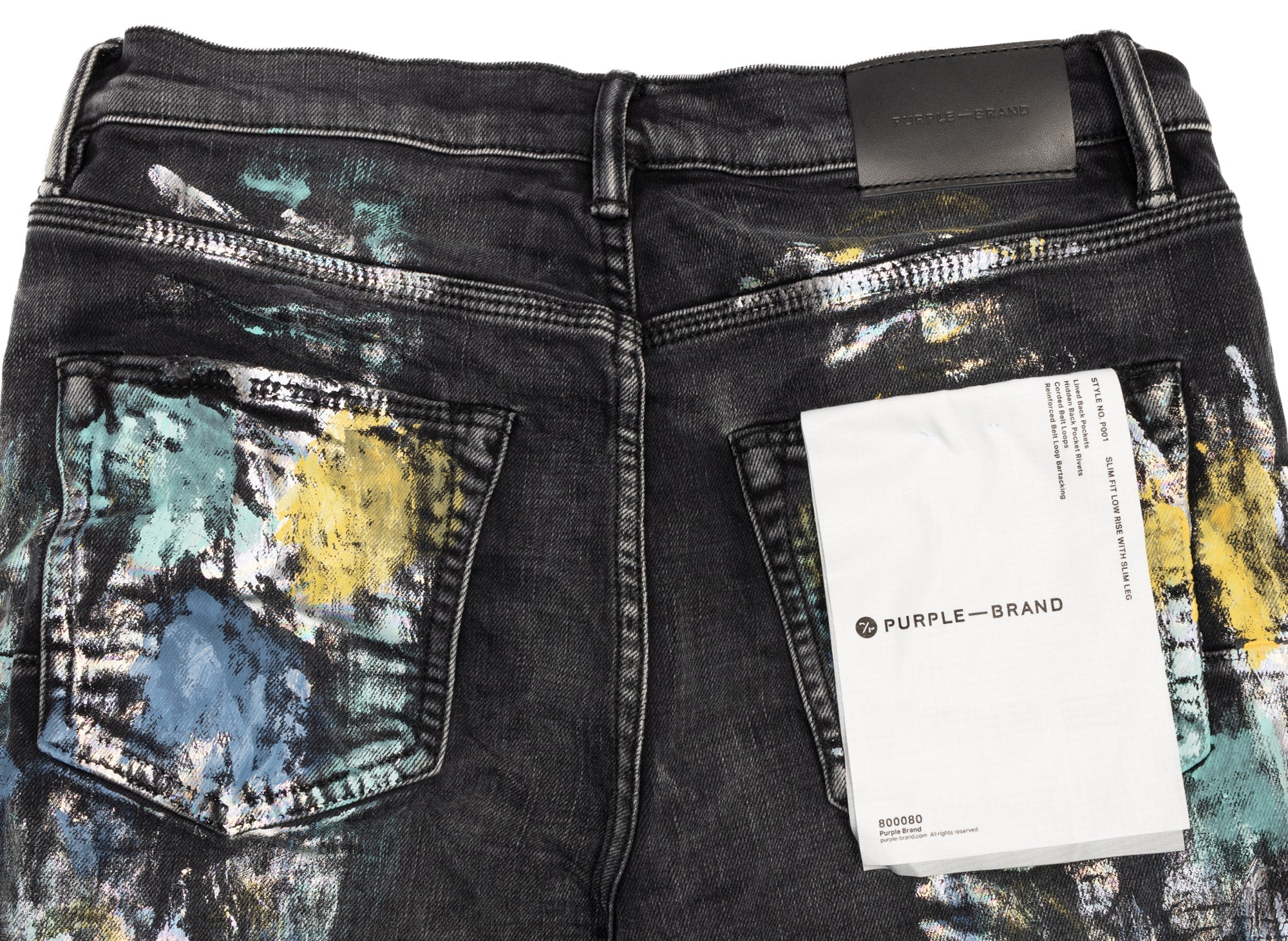 Purple Brand Iridescent Painter Jeans - Image 2