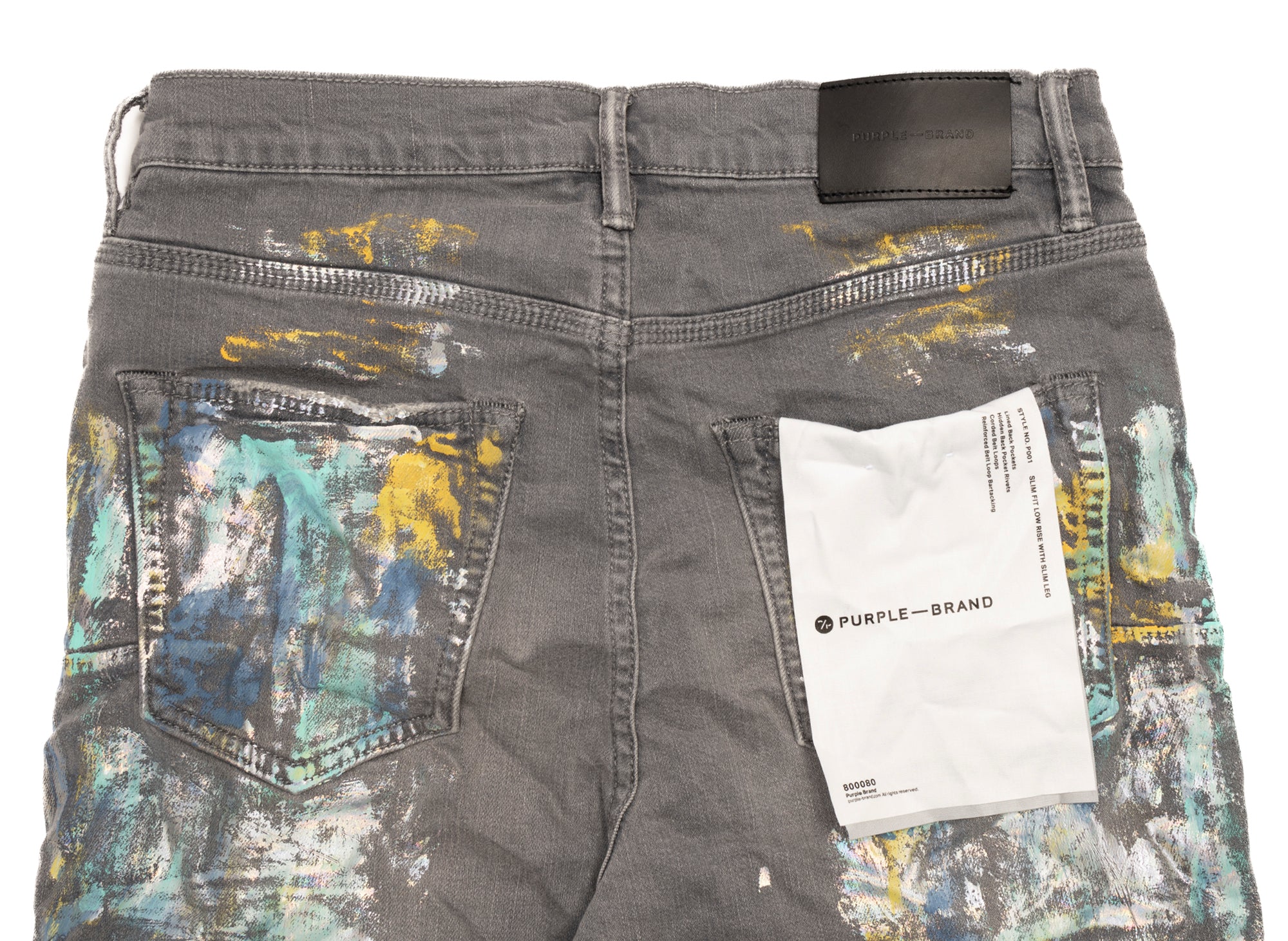 Purple Brand Iridescent Painter Jeans - Image 2
