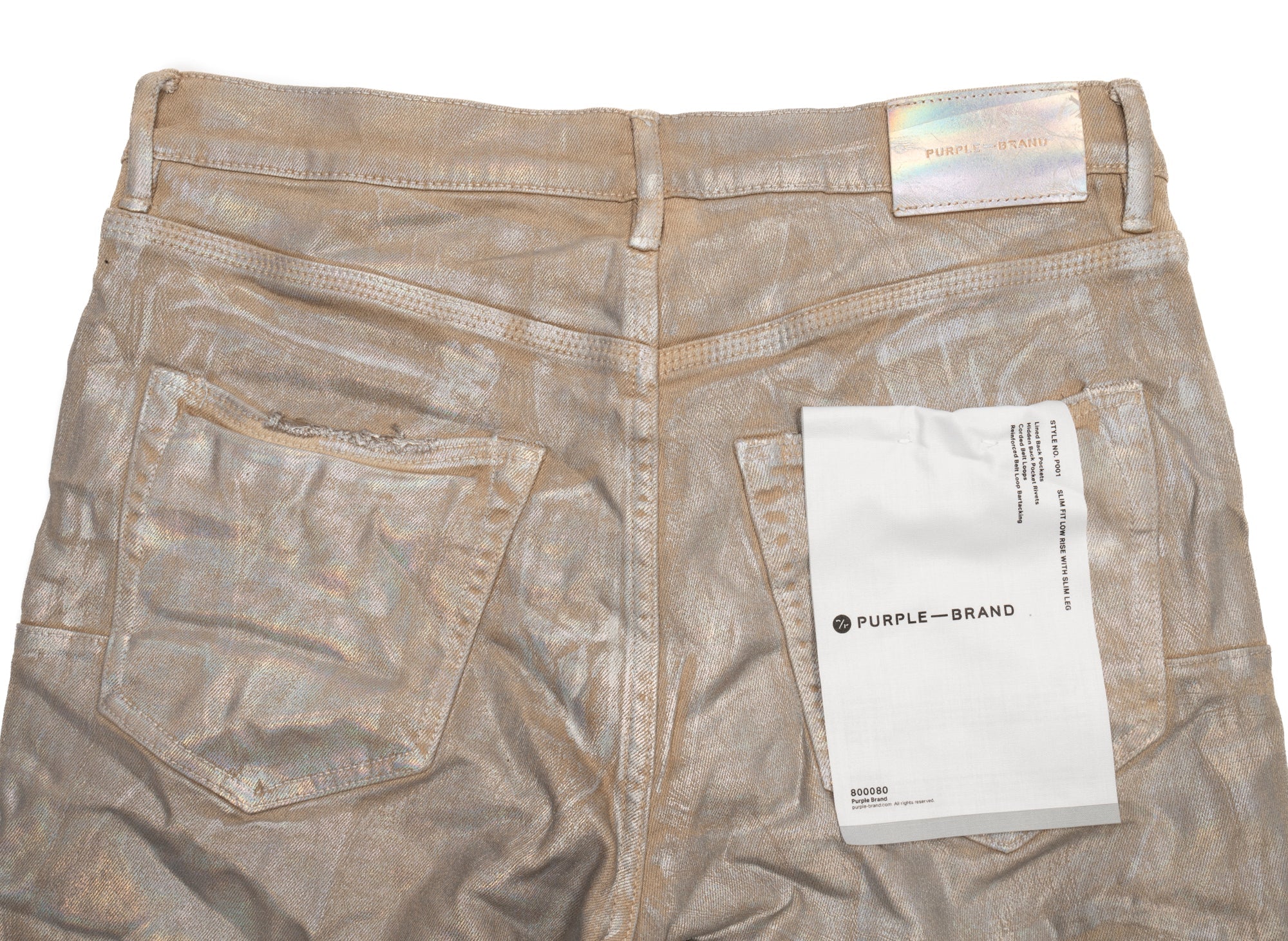 Purple Brand Iridescent Pearl Jeans - Image 2