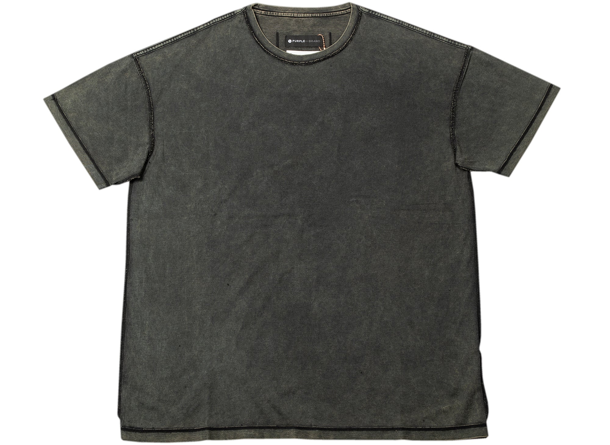 Purple Brand Mercerized Inside-Out Tee in Black