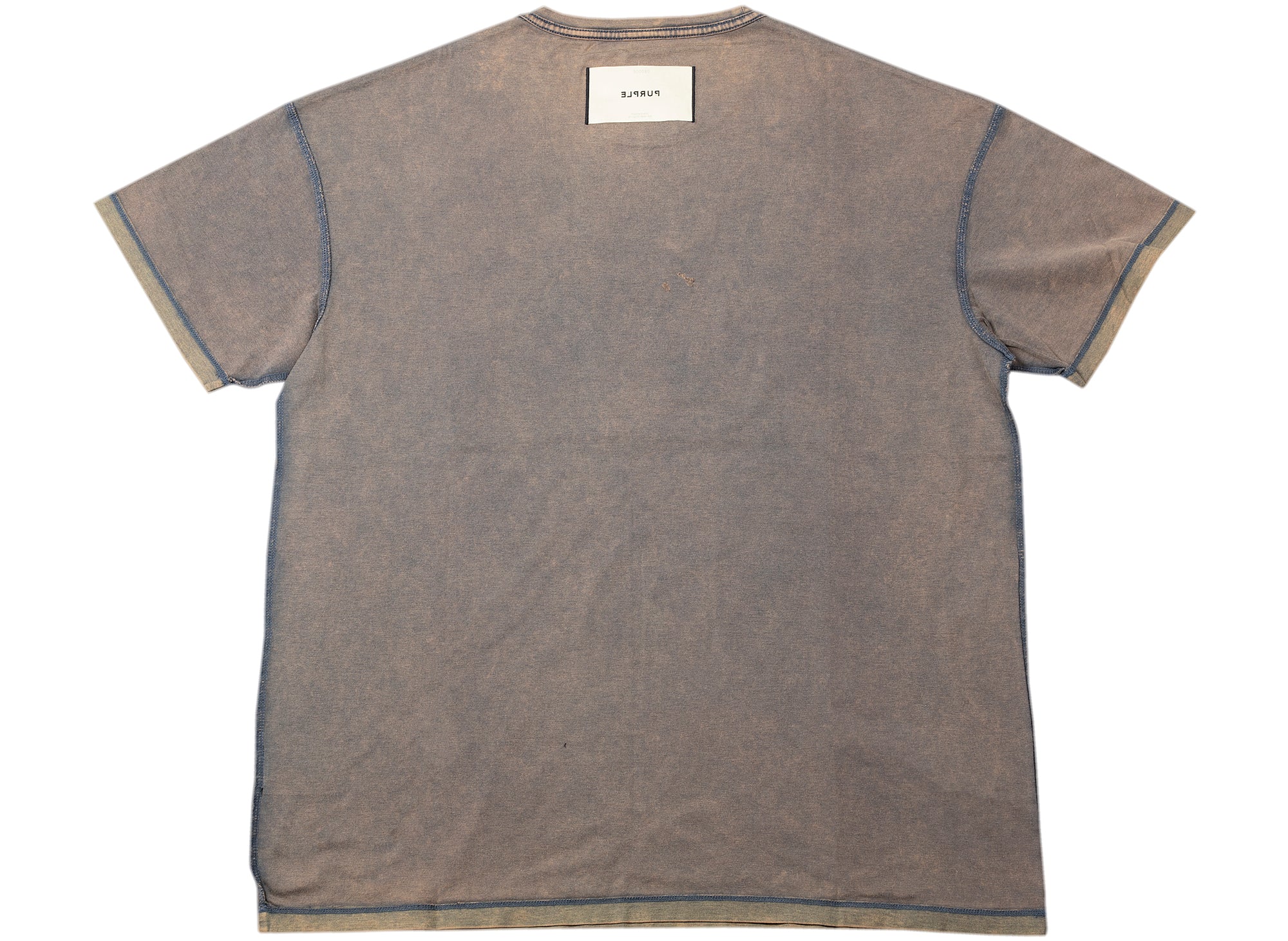 Purple Brand Mercerized Inside-Out Tee in Grey - Image 2