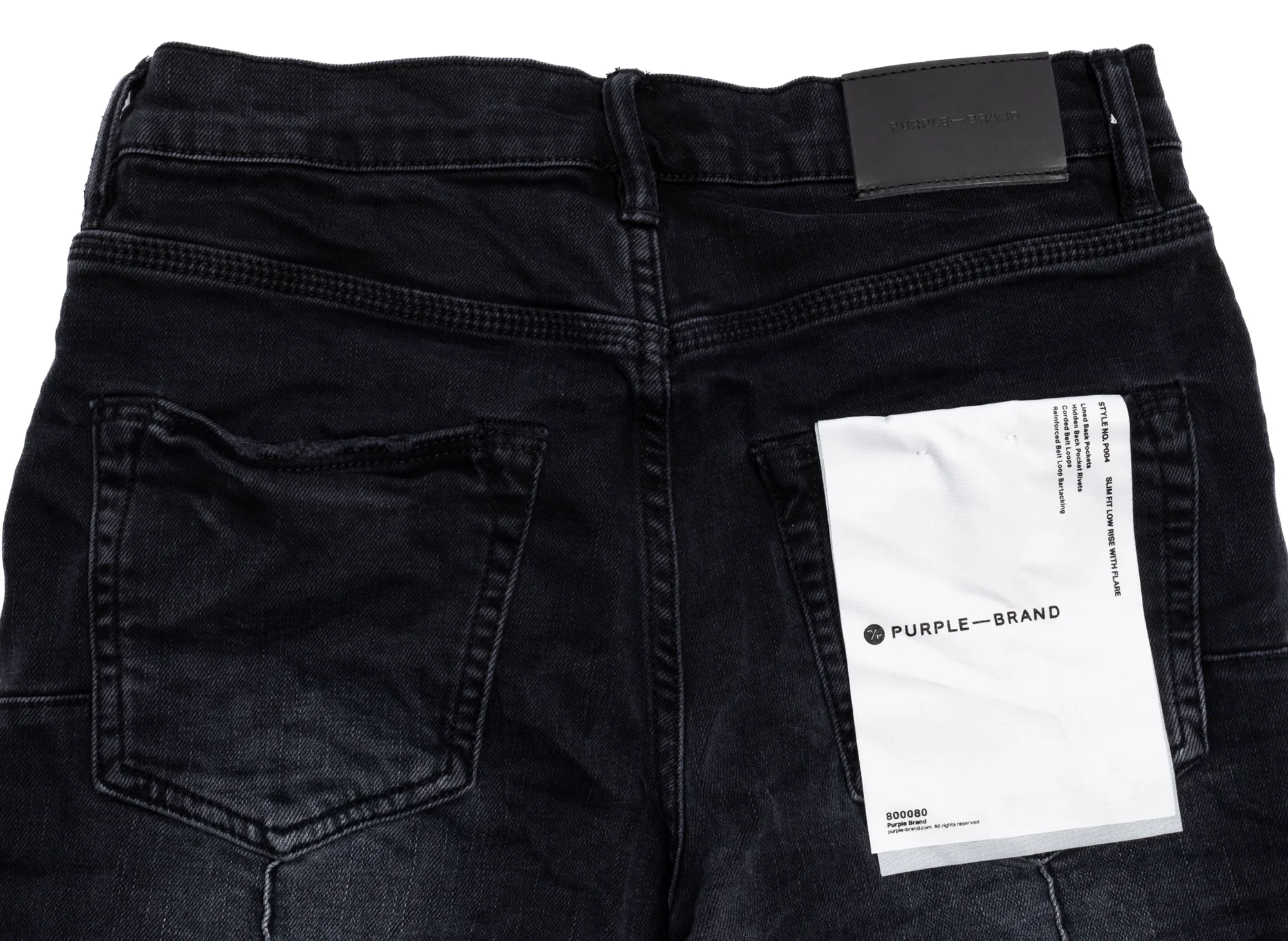 Purple Brand Pintuck Flare Overydye Jeans - Image 2