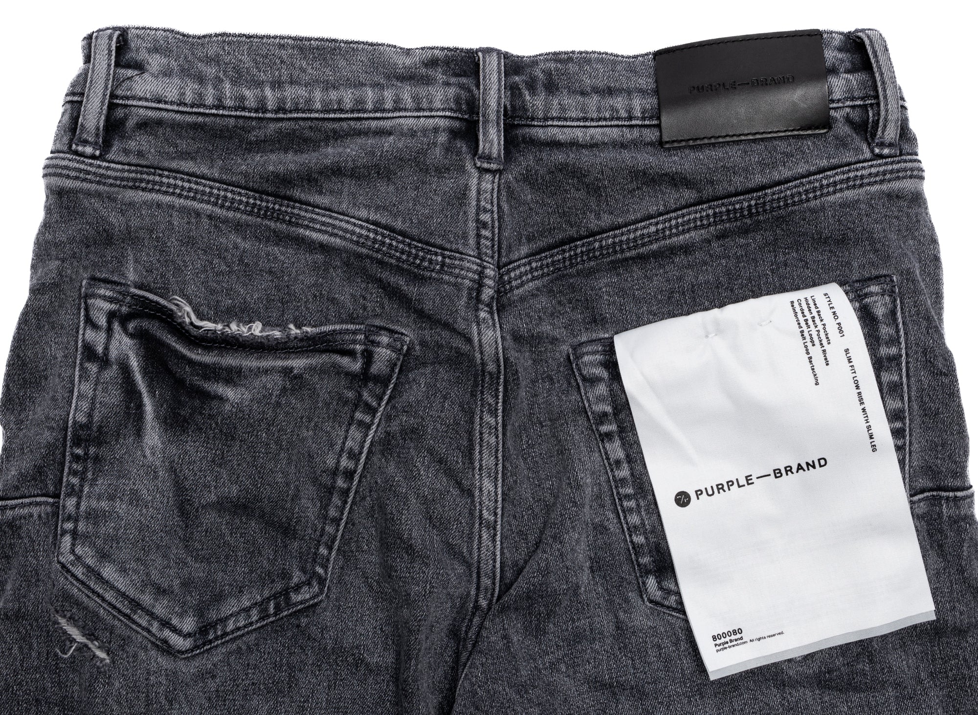 Purple Brand Vintage Abrasions Jeans in Grey - Image 2