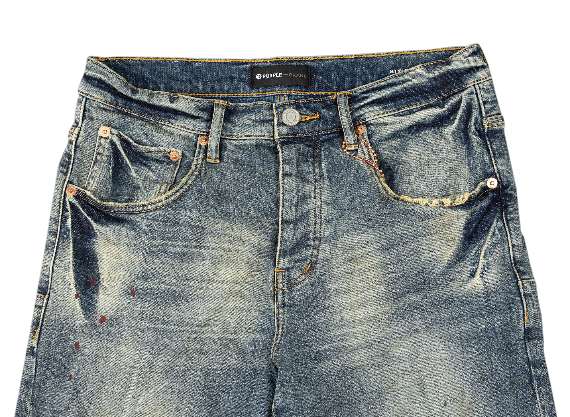 Purple Brand Vintage Spotted Indigo Jeans - Image 4
