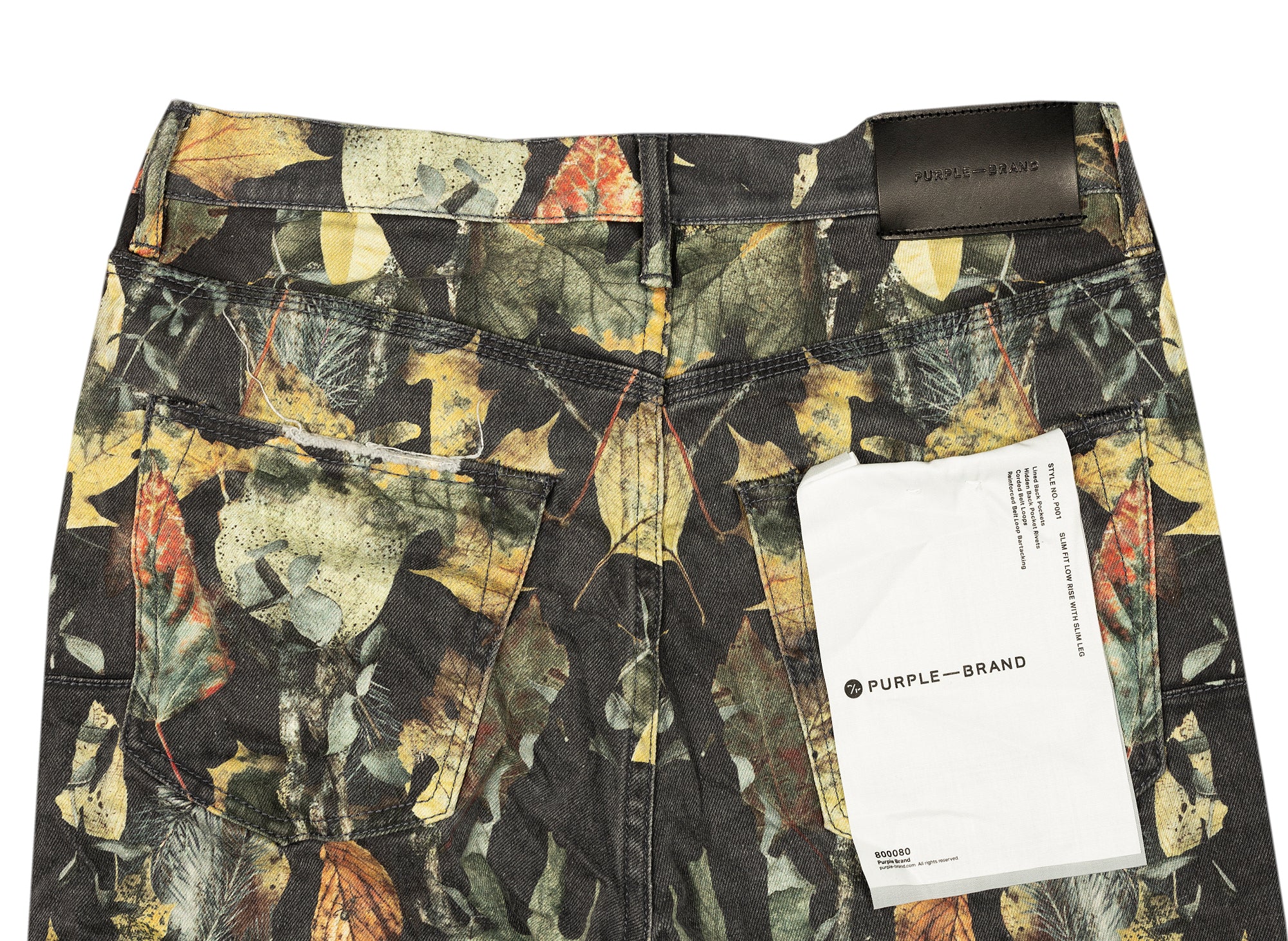 Purple Brand Washed Denim Camo Pants - Image 2