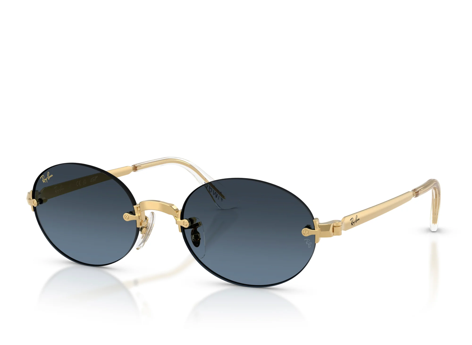 Ray Ban x A$ap Rocky Arista Frame with Blue Gradient Dark Grey Lenses - Image 3